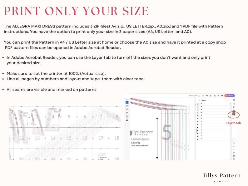 Evening Corset Dress Sewing Pattern: Slit Evening Gown (US 00-20) (PDF Download)