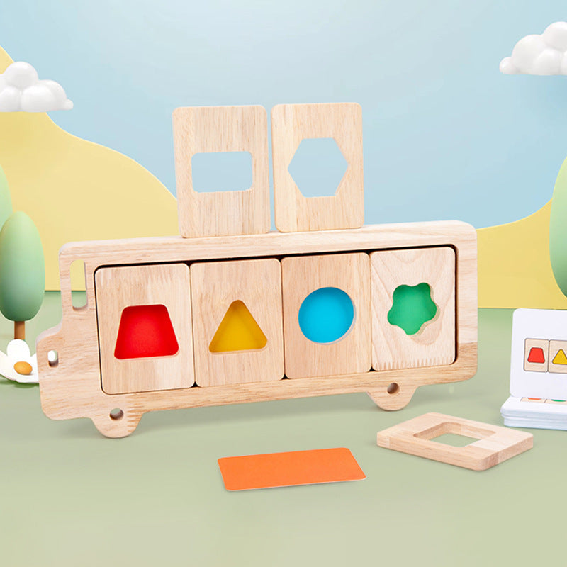 Geometric Shape Color Separation Montessori Puzzle