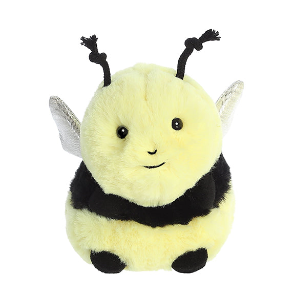 Rolly Pet Bee Happy Plush Toy Stuffed Animal, 5 in