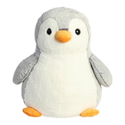 PomPom Penguin Gray Plush Toy Stuffed Animal, 34 in