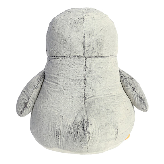 PomPom Penguin Gray Plush Toy Stuffed Animal, 34 in