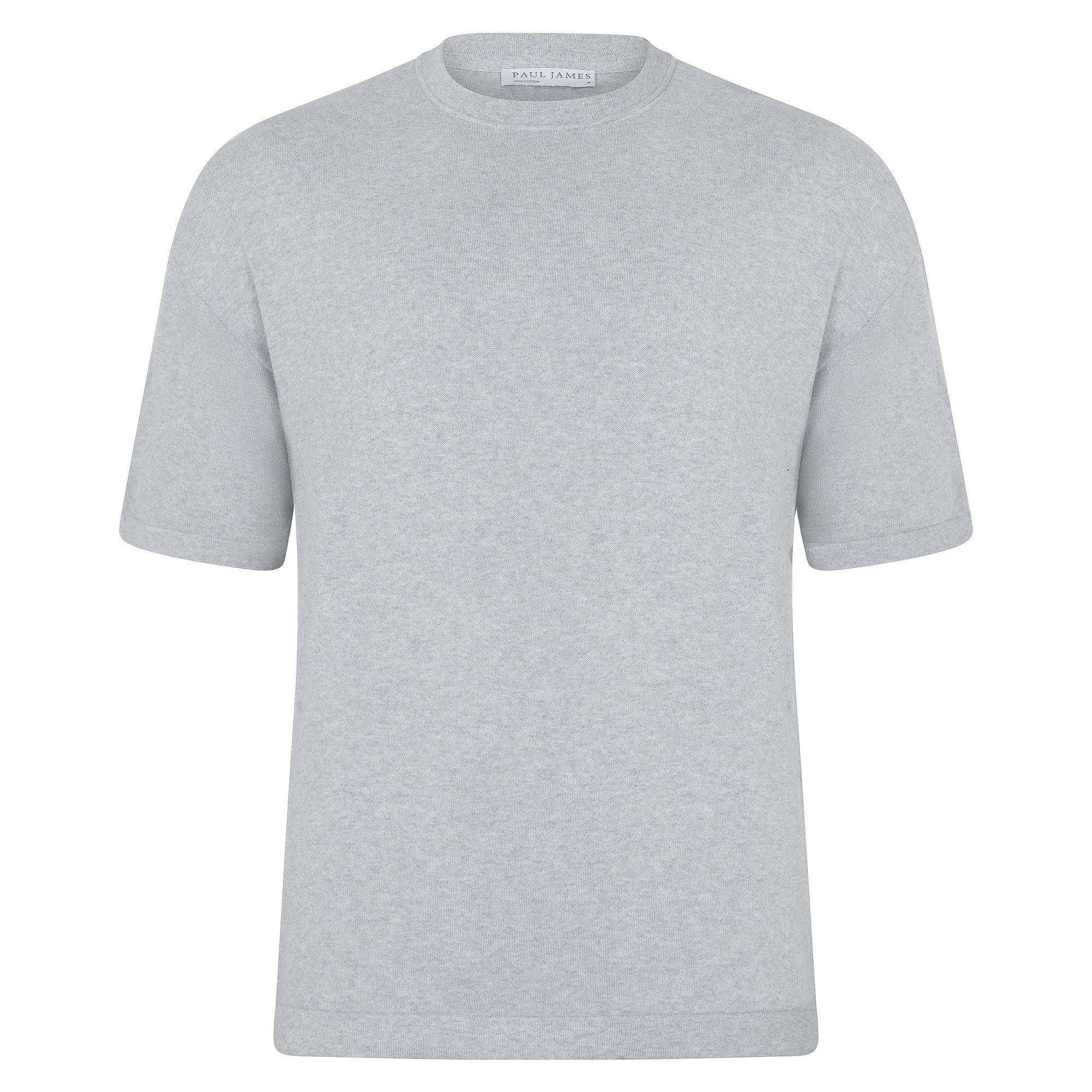 Womens Lightweight Cotton Oversized Knitted T-Shirt