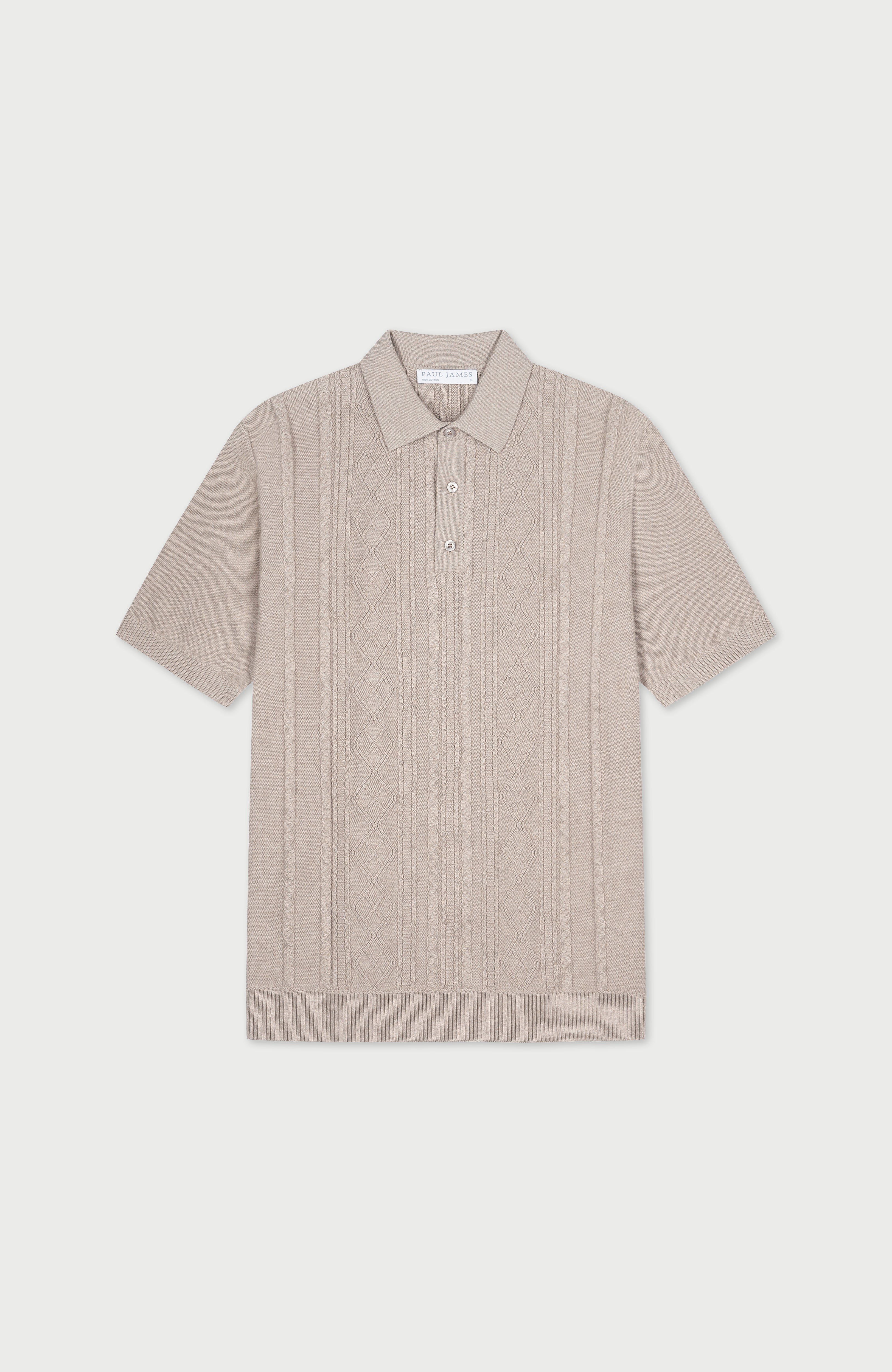 Mens Midweight Cotton Fishermans Polo Shirt