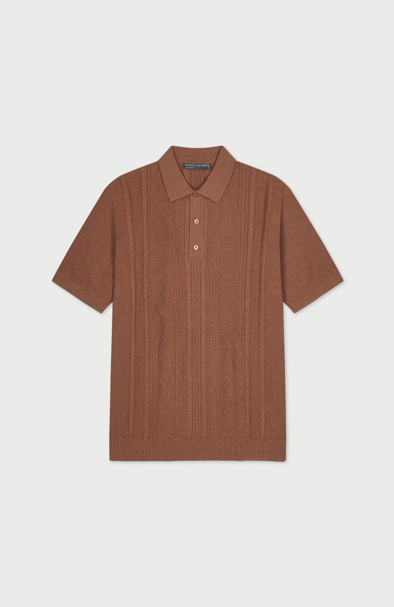 Mens Midweight Cotton Fishermans Polo Shirt