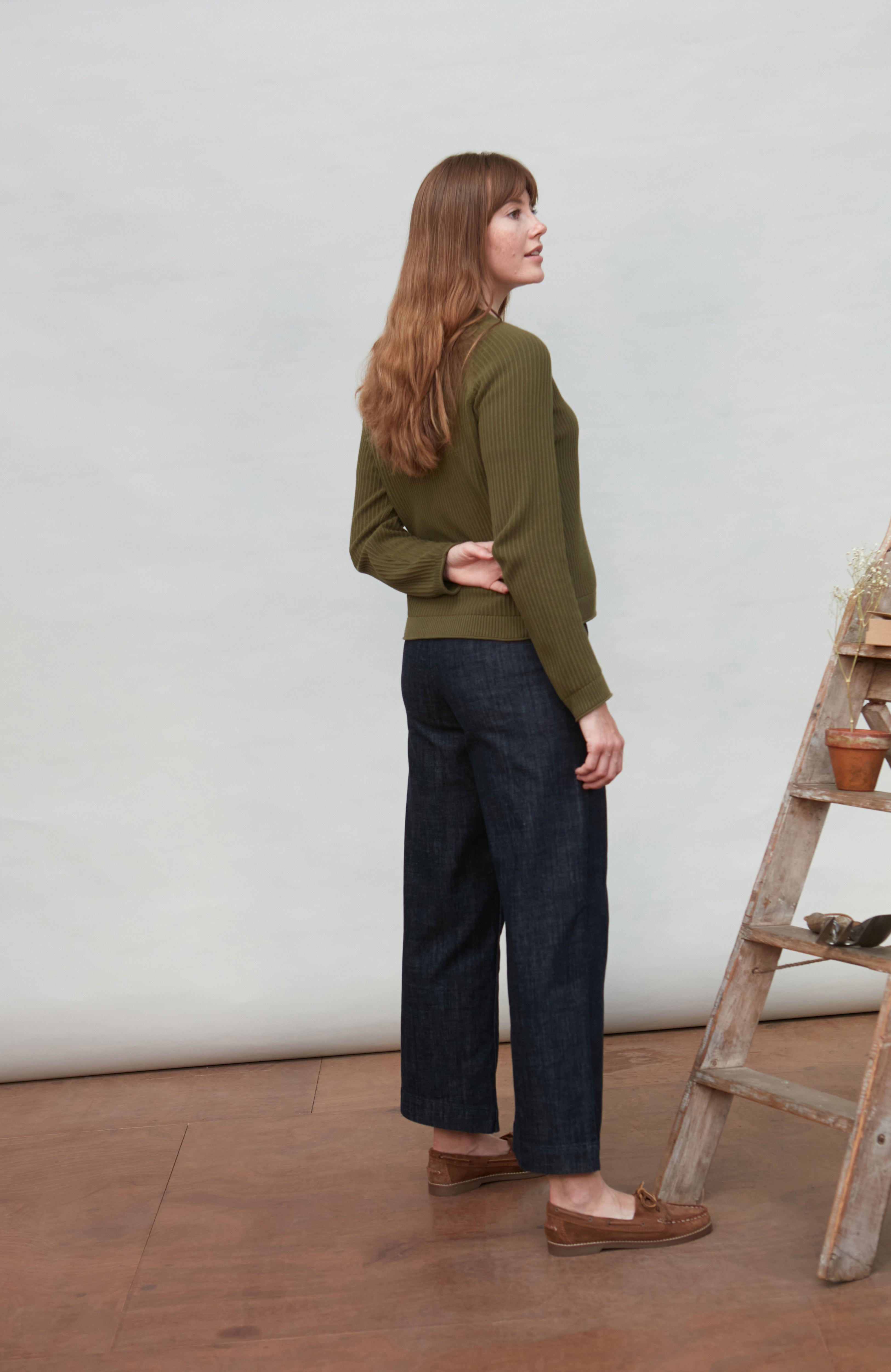 Womens Lightweight Cotton Textured Cardigan