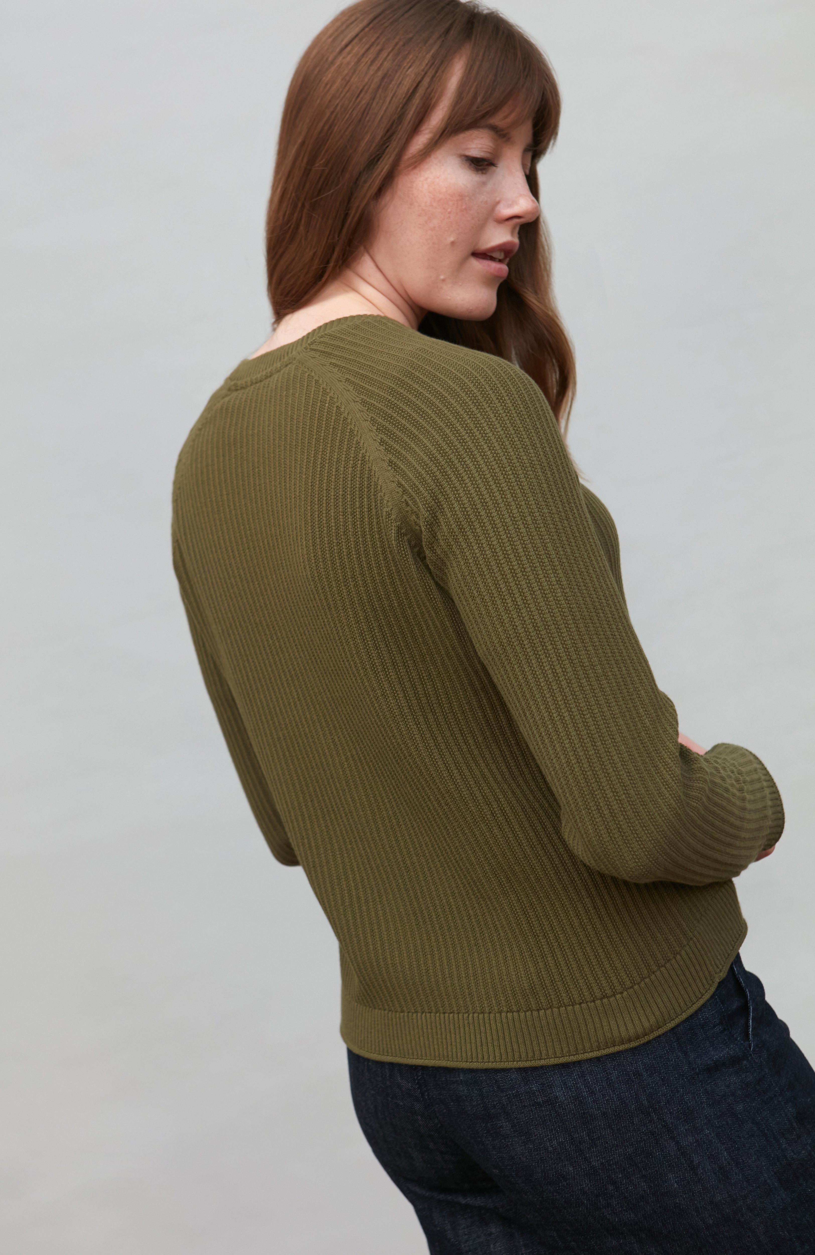 Womens Lightweight Cotton Textured Cardigan