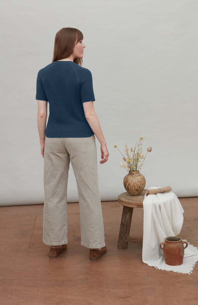 Womens Lightweight Cotton Tansey Button Through Top
