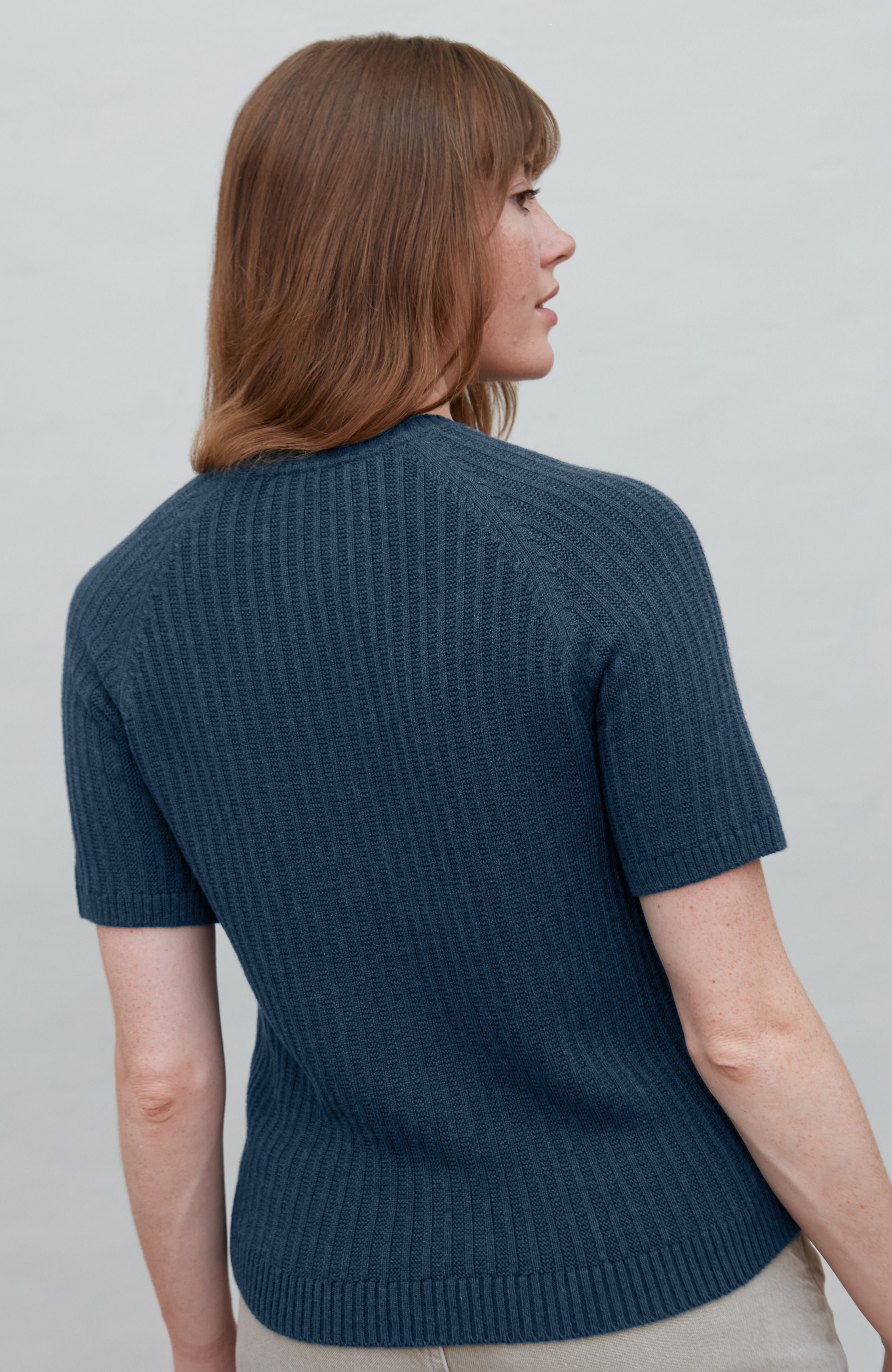 Womens Lightweight Cotton Tansey Button Through Top