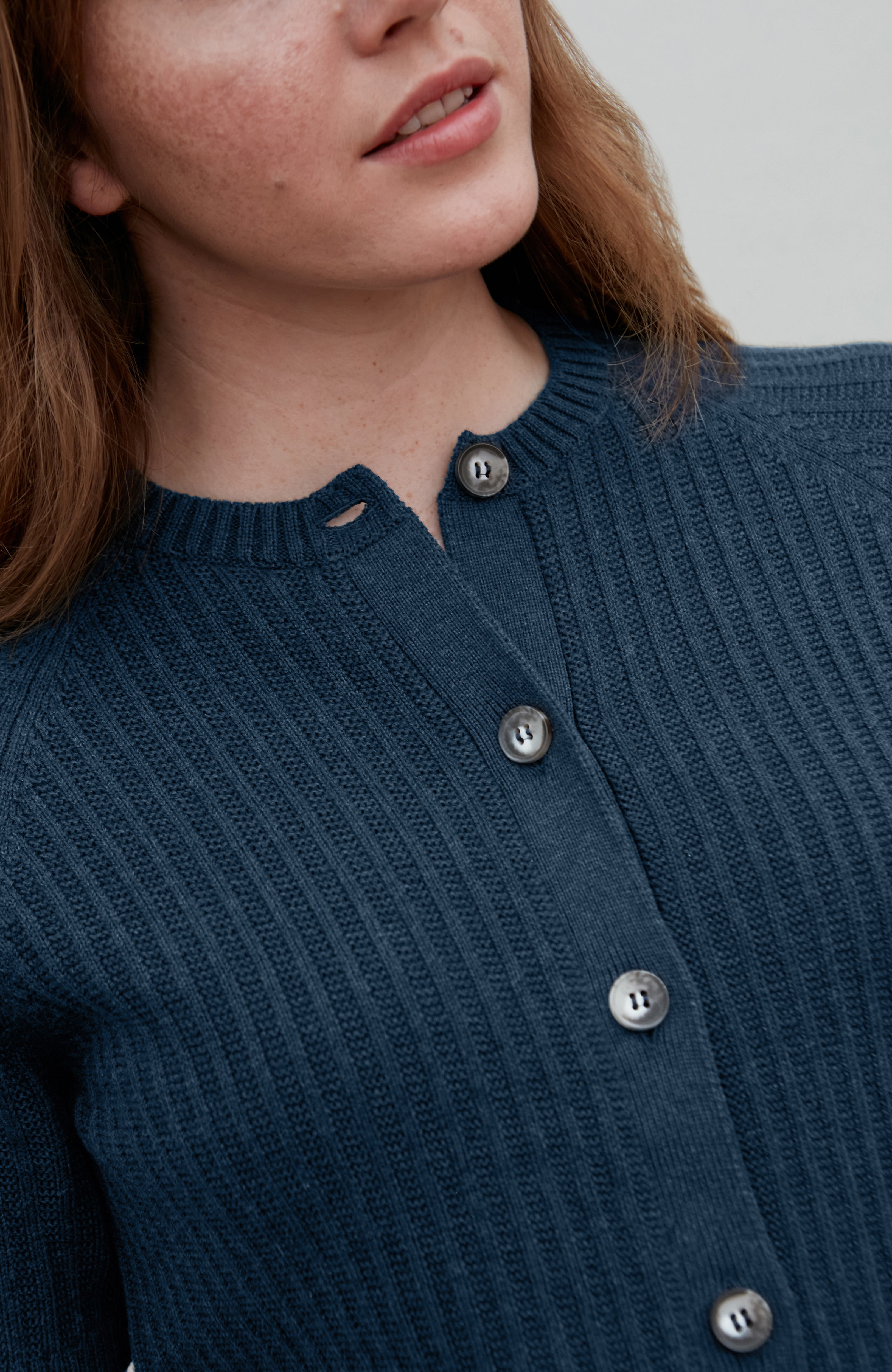 Womens Lightweight Cotton Tansey Button Through Top
