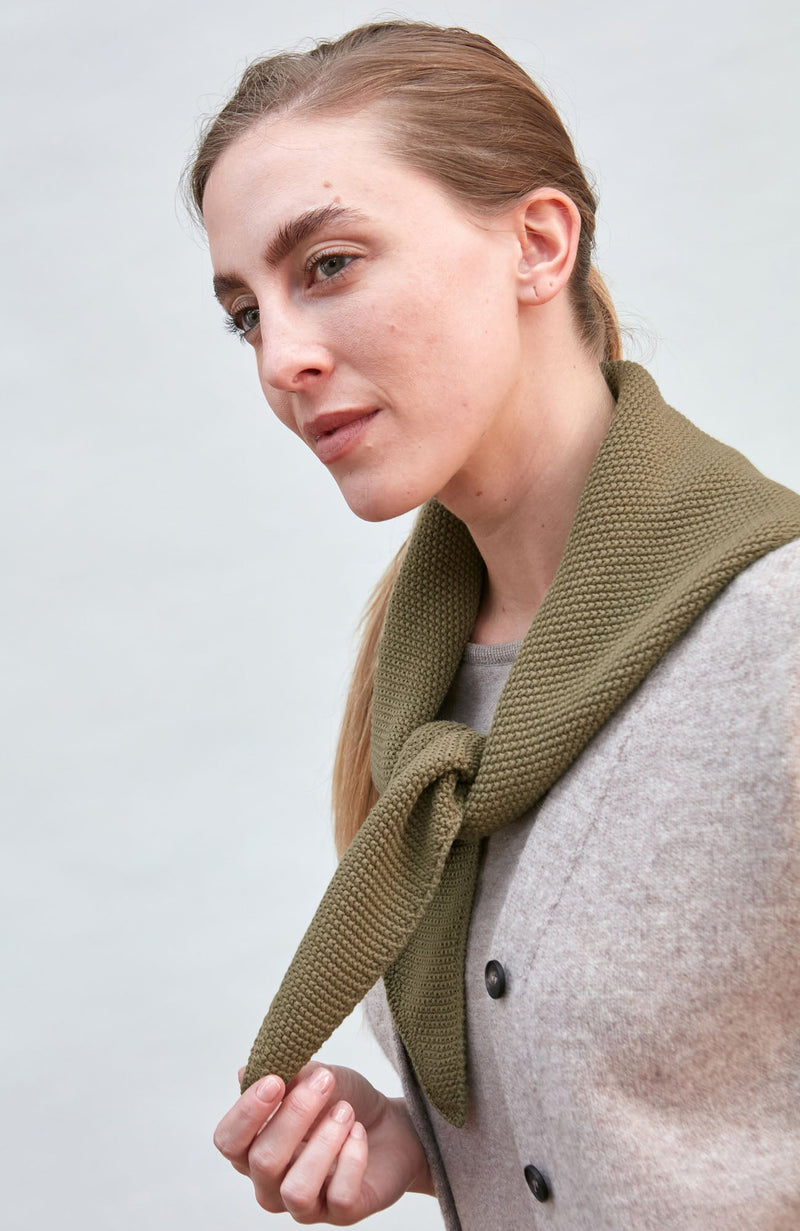 Cotton Textured Triangle Scarf