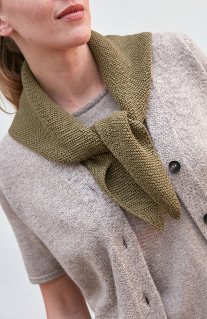 Cotton Textured Triangle Scarf