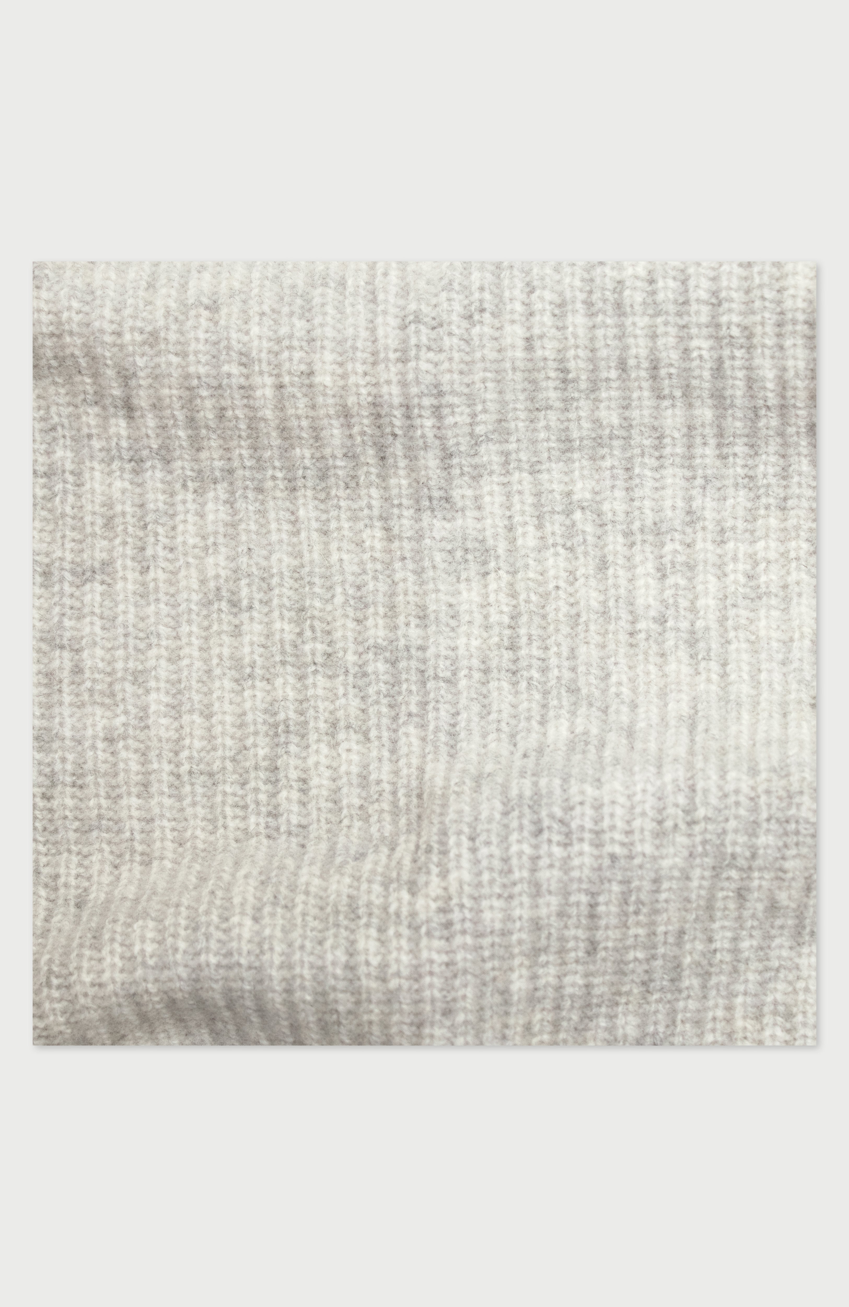 Lambswool Ribbed Triangle Scarf