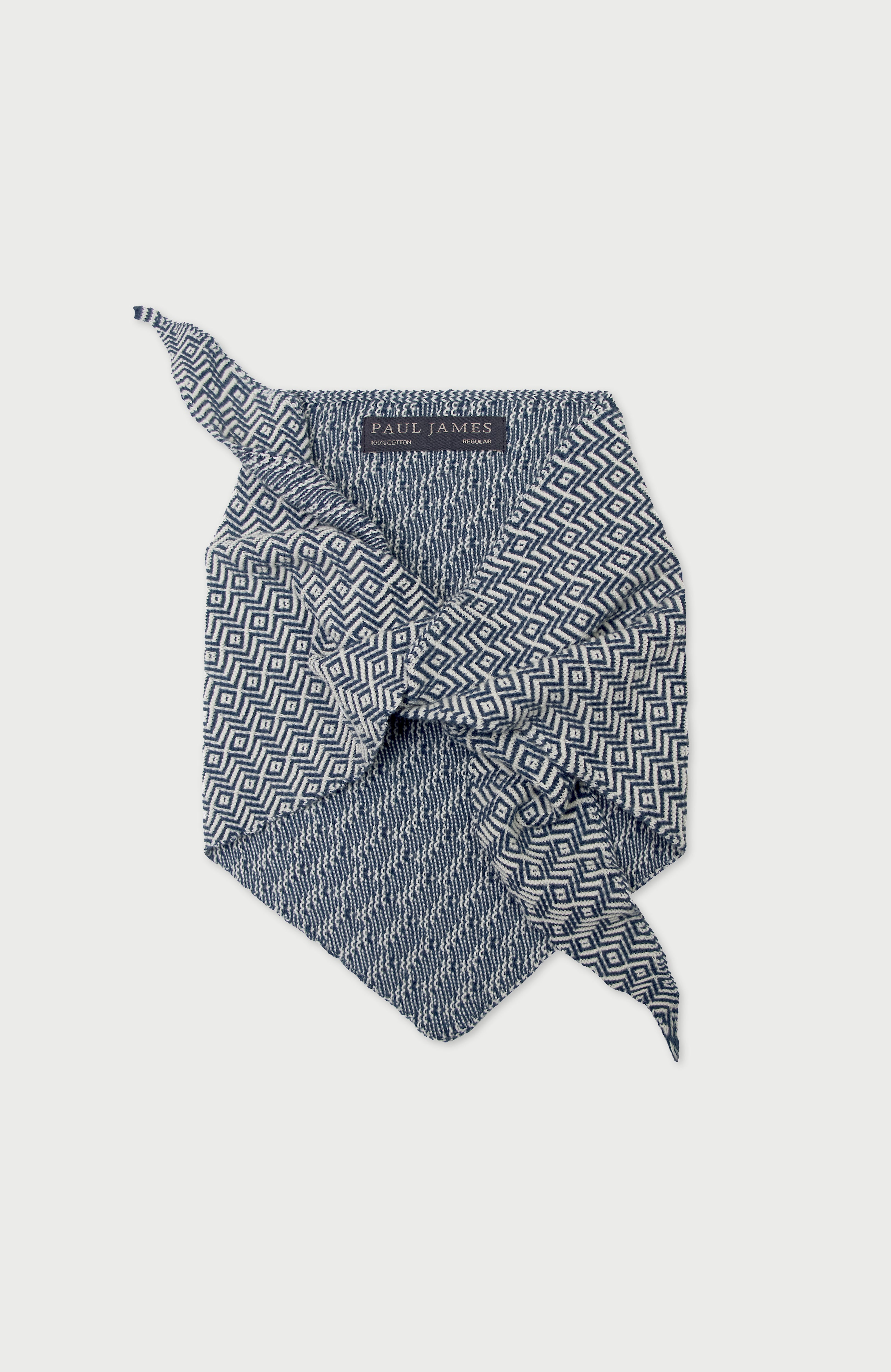 Cotton Two Tone Textured Neckerchief