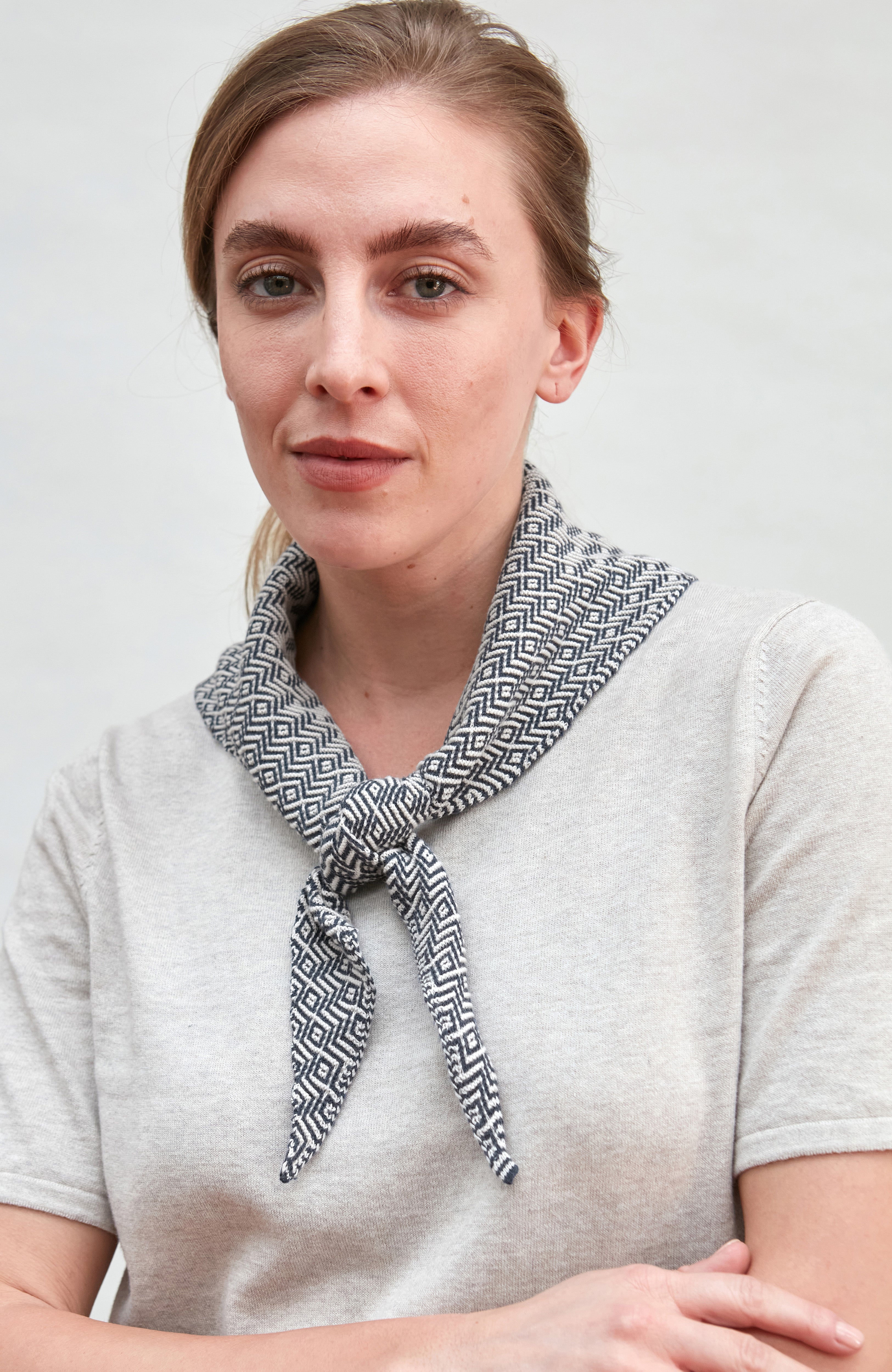Cotton Two Tone Textured Neckerchief
