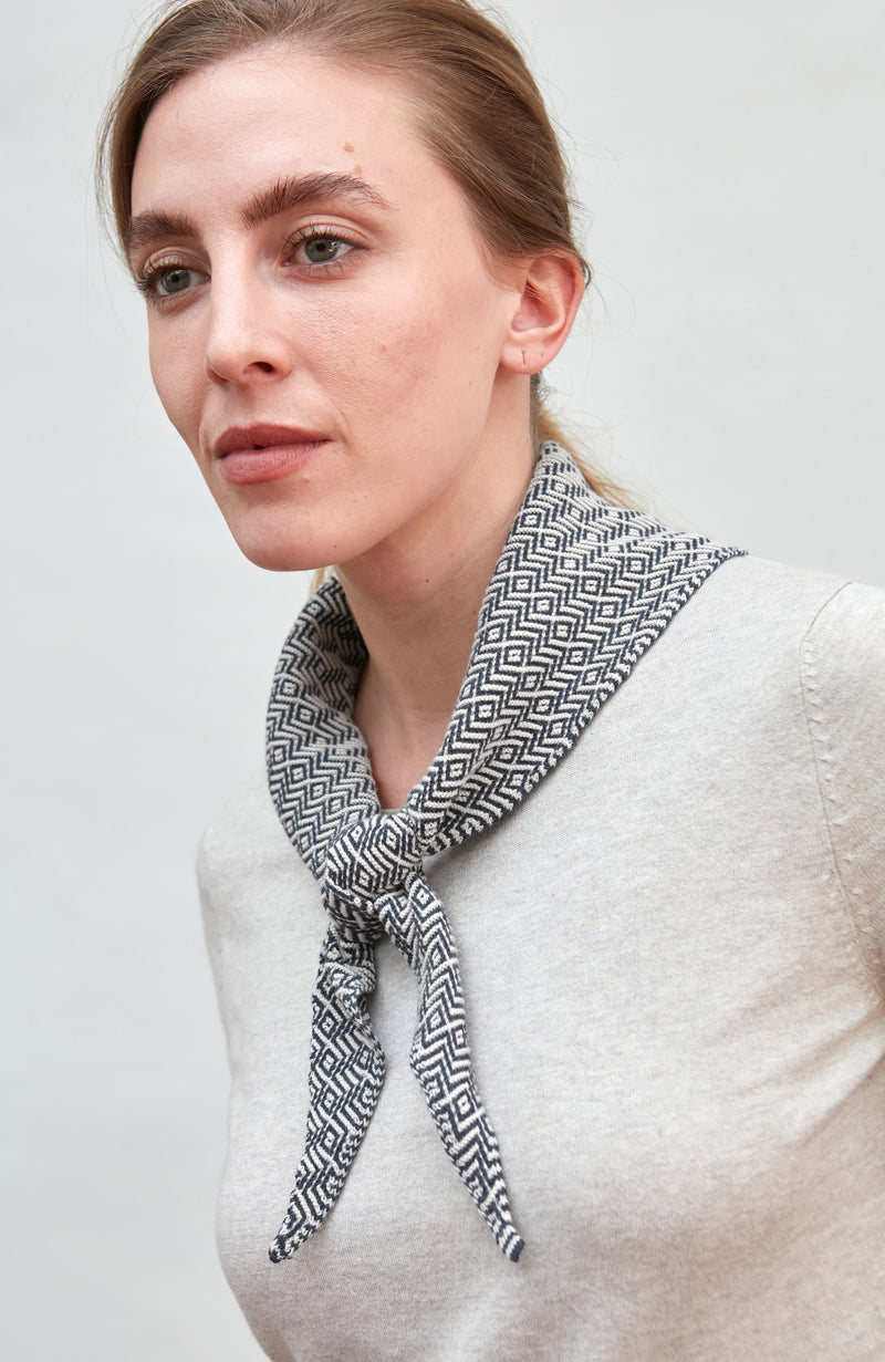 Cotton Two Tone Textured Neckerchief
