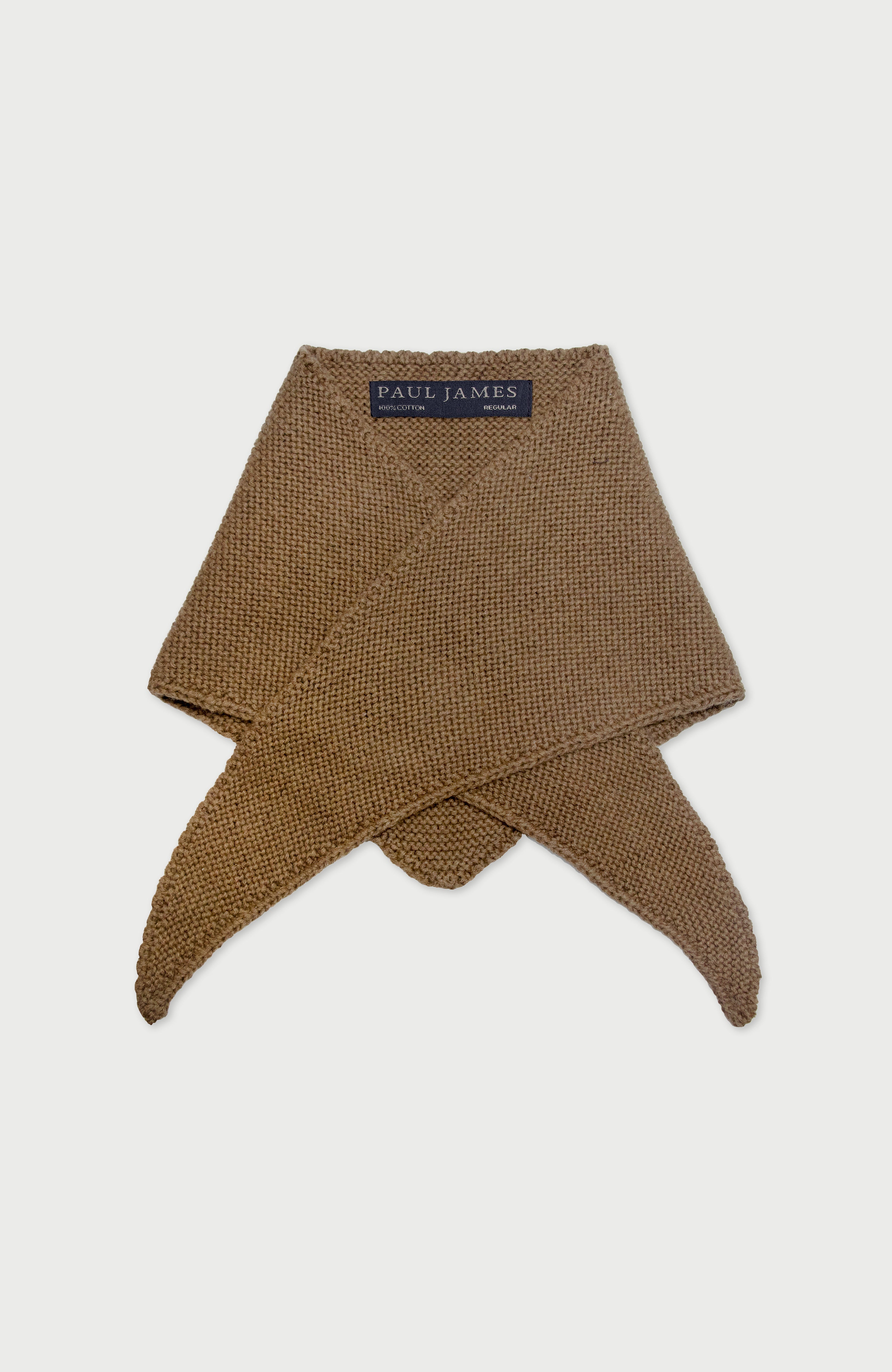 Cotton Garter Knit Mini Neckerchief