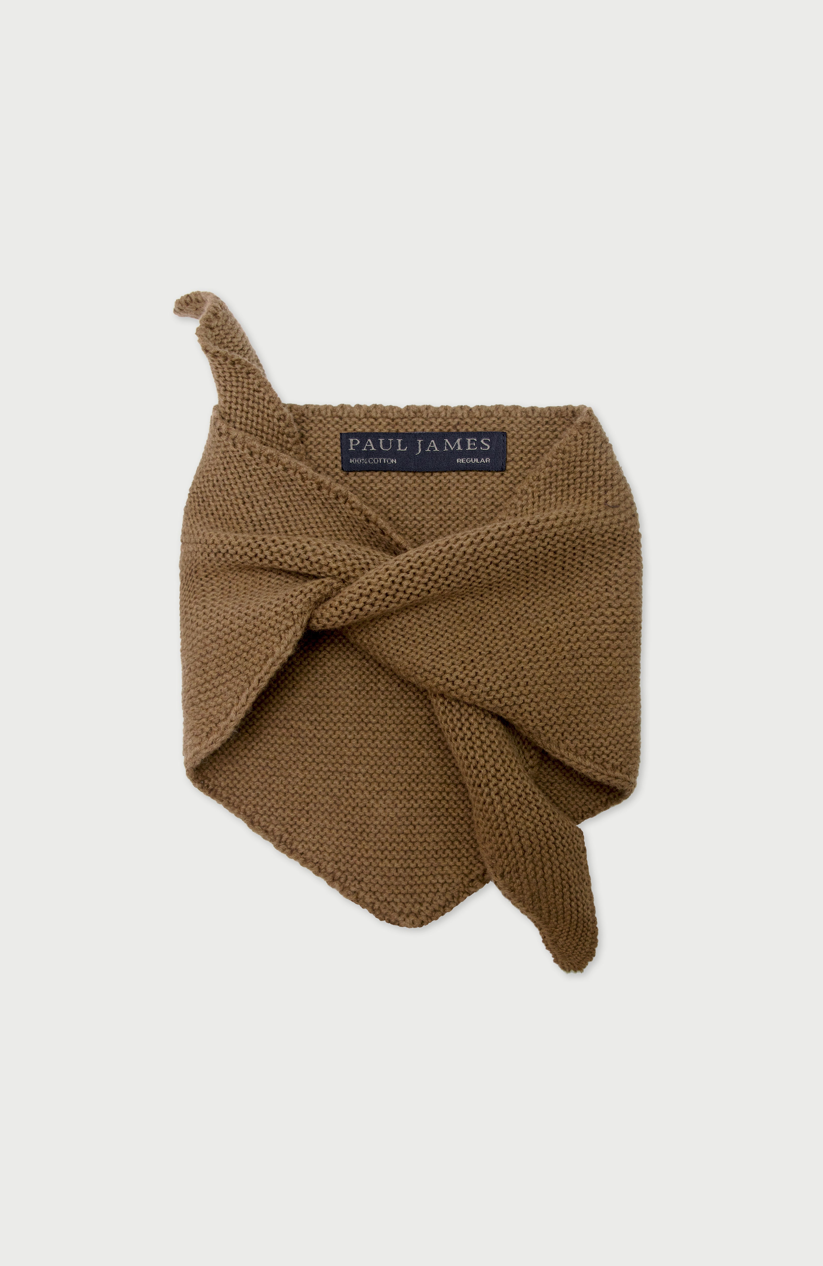 Cotton Garter Knit Mini Neckerchief
