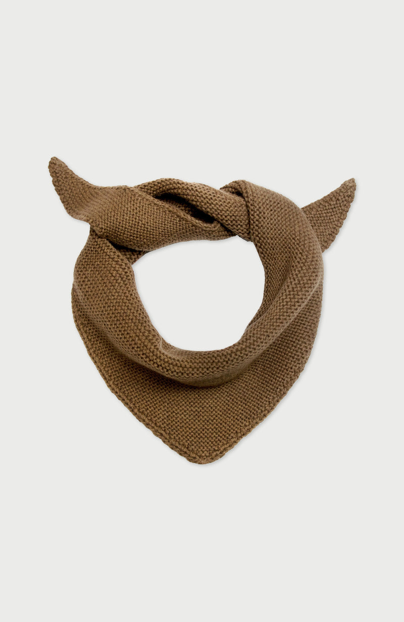 Cotton Garter Knit Mini Neckerchief