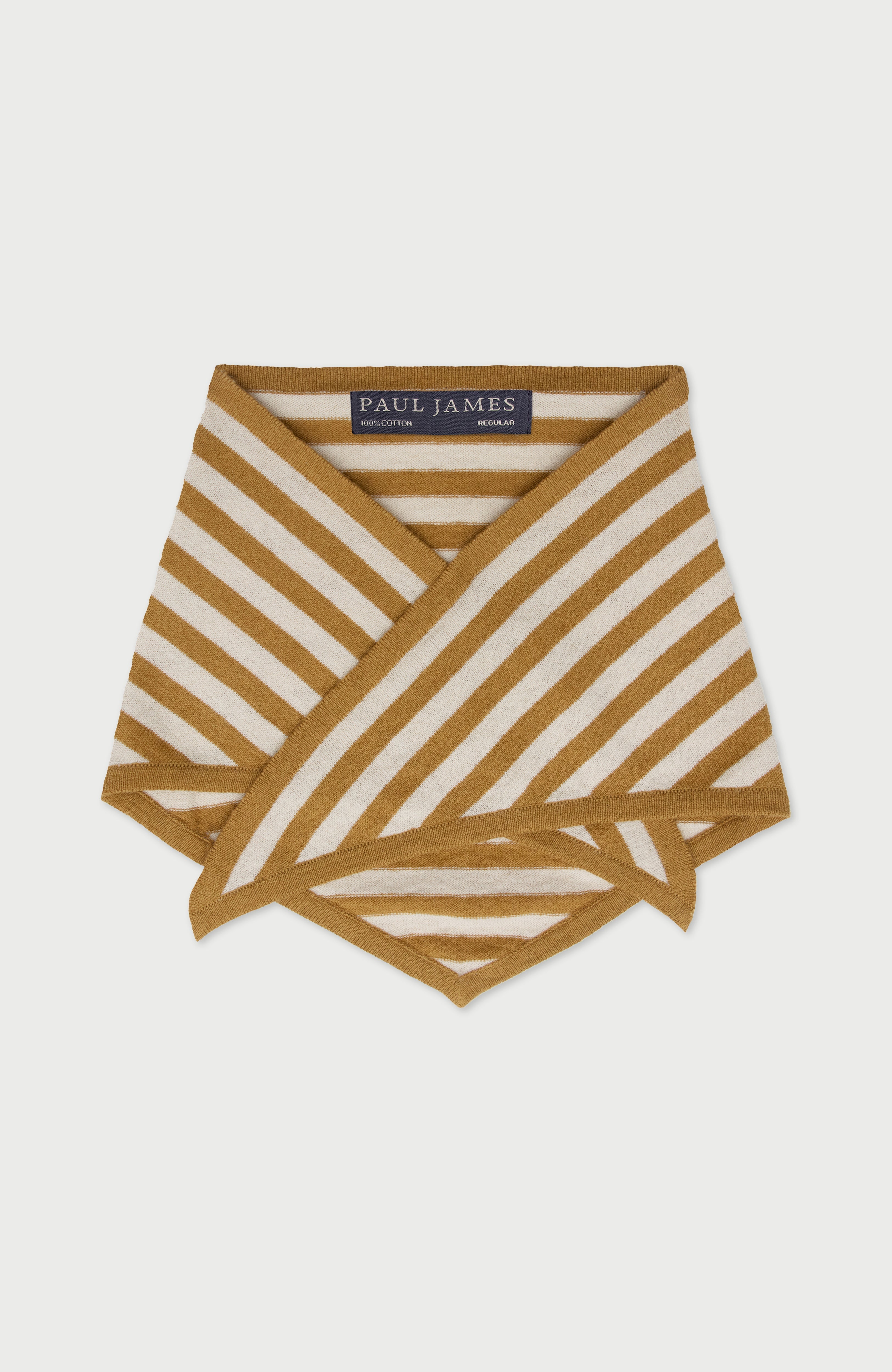 Organic Cotton Linen Striped Mini Neckerchief