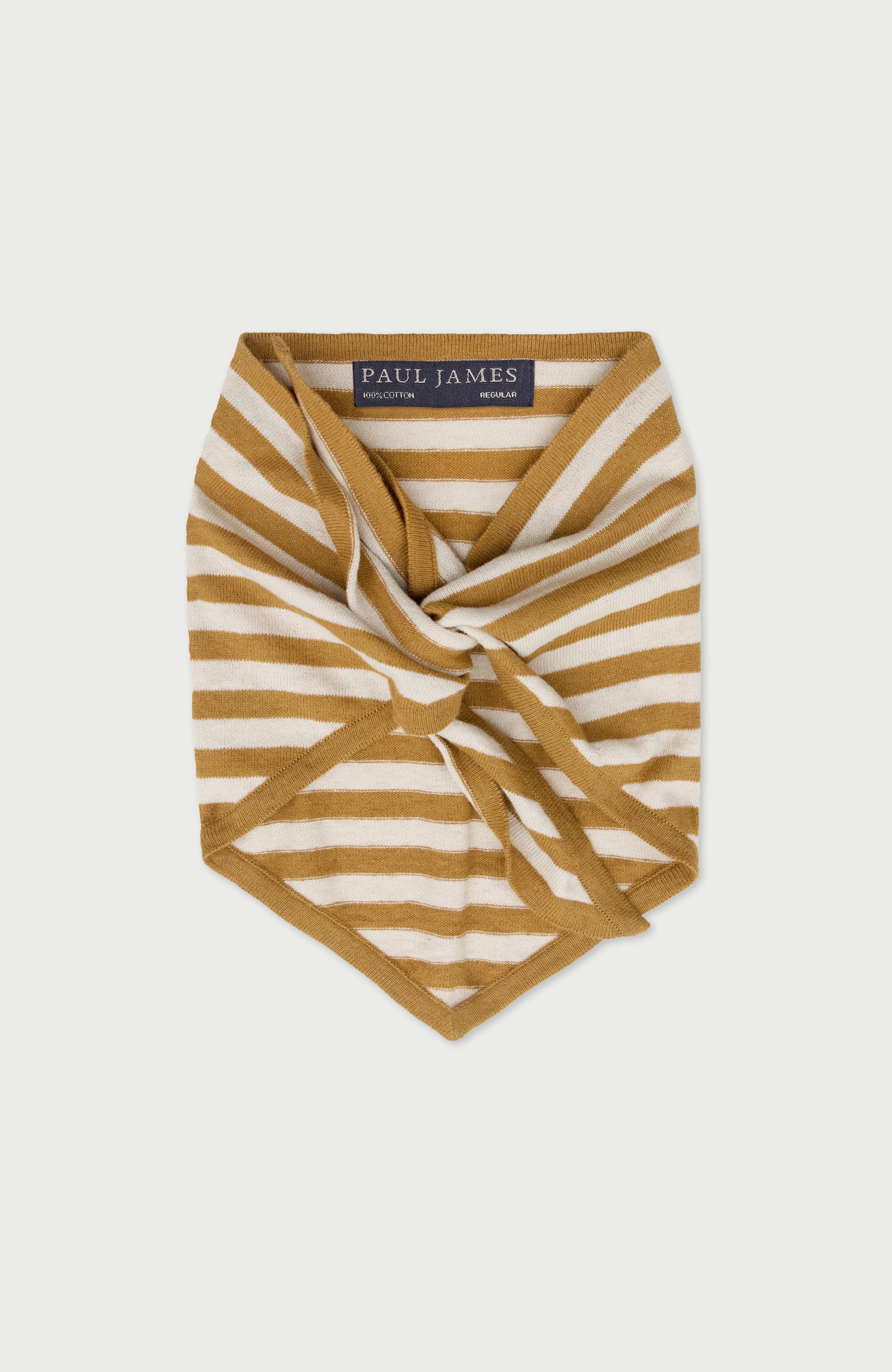 Organic Cotton Linen Striped Mini Neckerchief