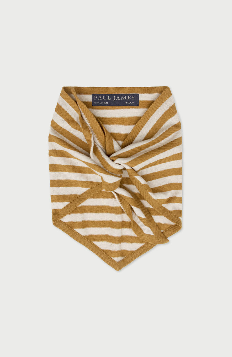Organic Cotton Linen Striped Mini Neckerchief
