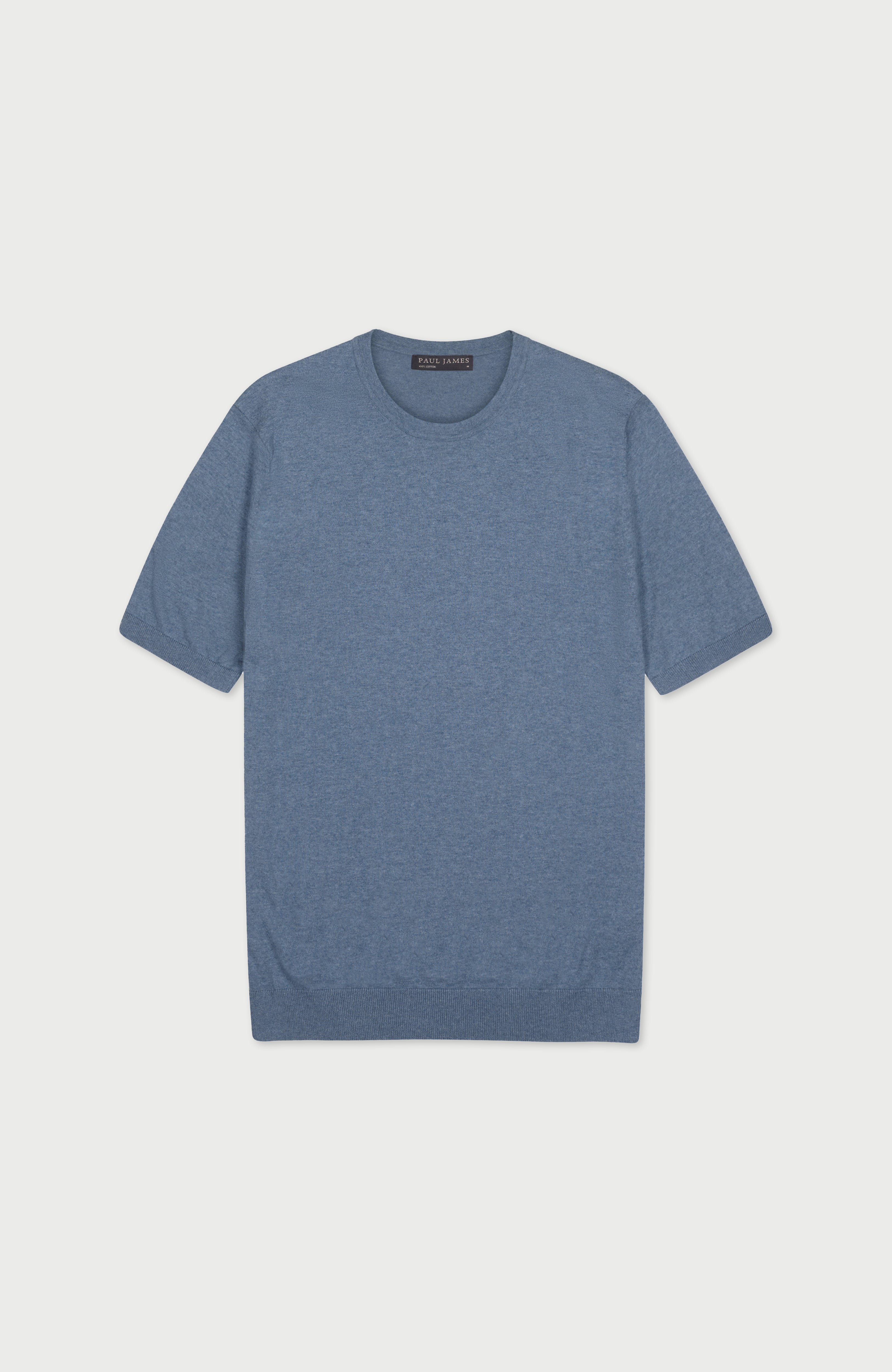 Mens Ultra Fine Cotton Short Sleeve Jumper
