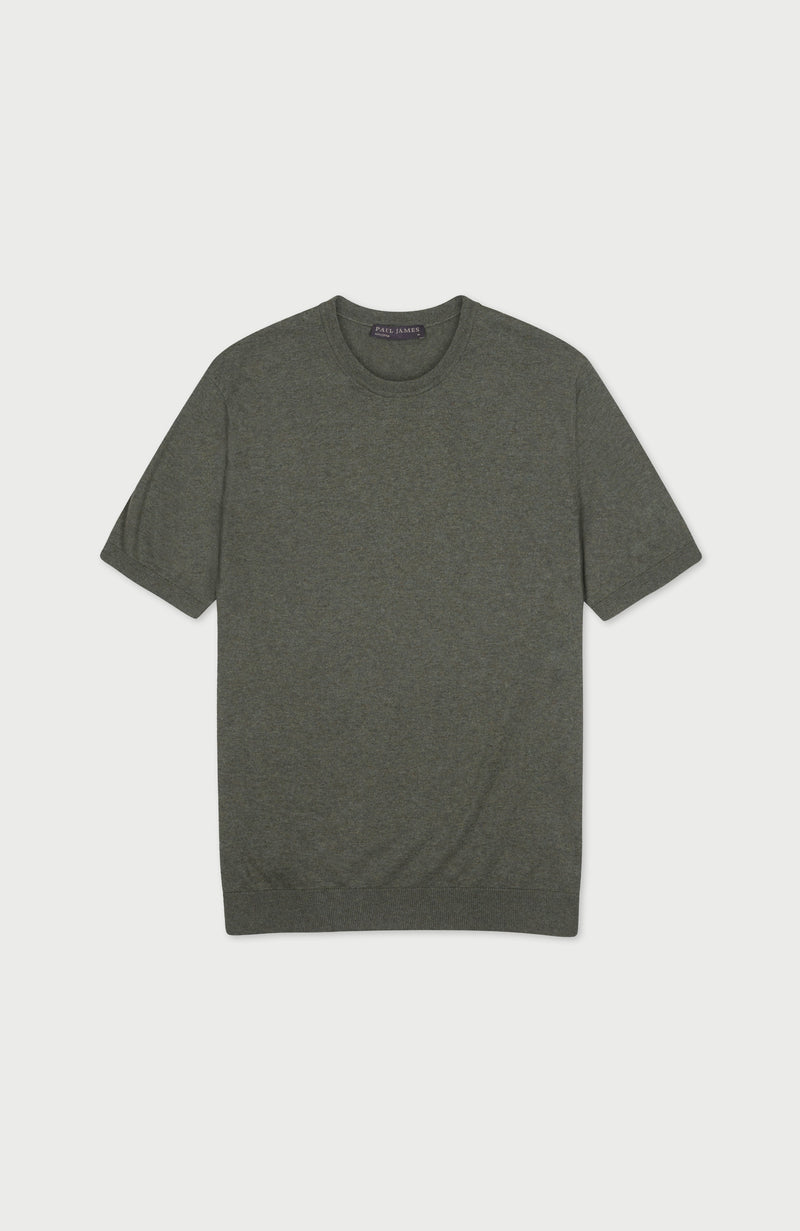 Mens Ultra Fine Cotton Short Sleeve Jumper