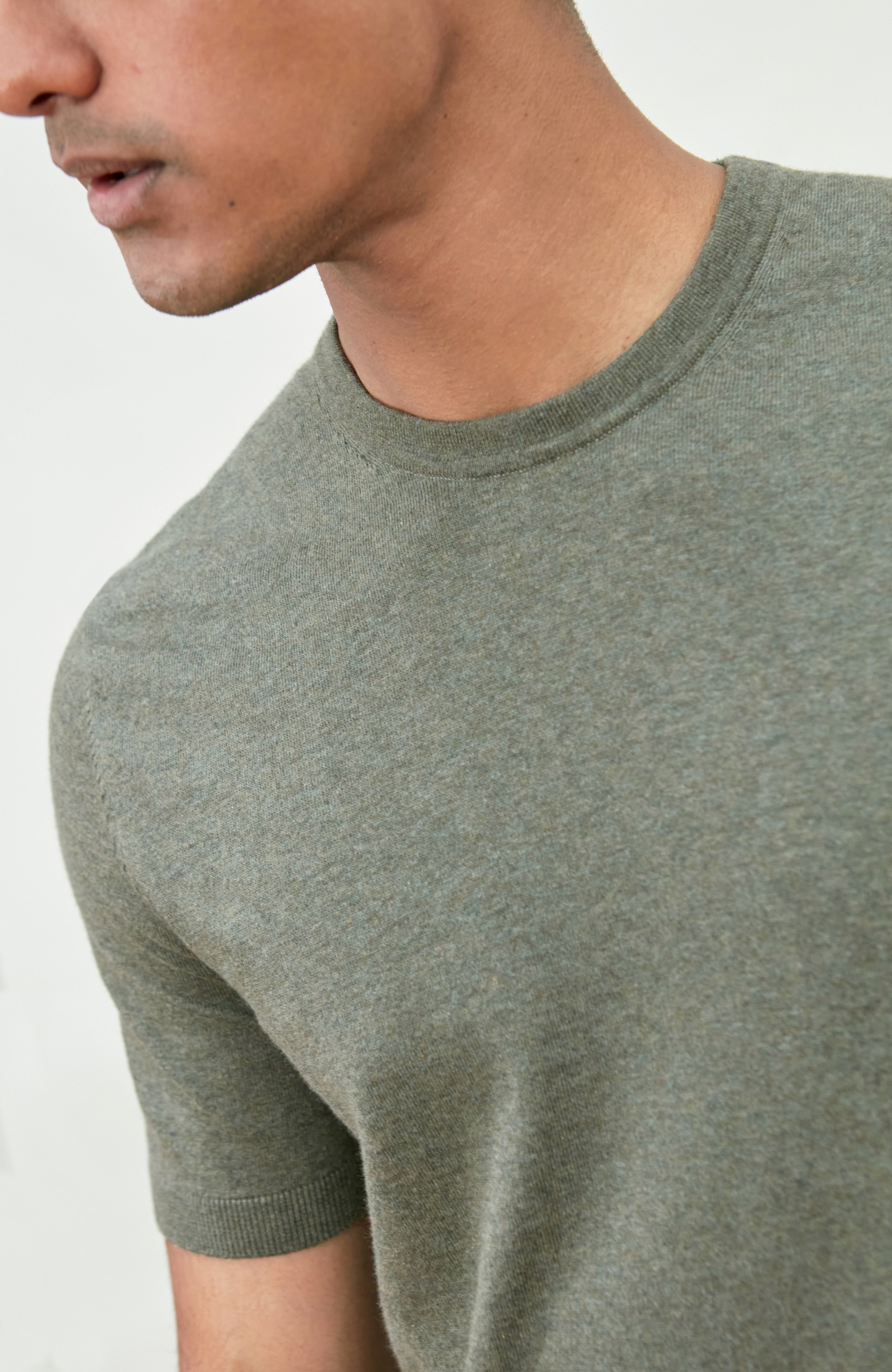 Mens Ultra Fine Cotton Short Sleeve Jumper