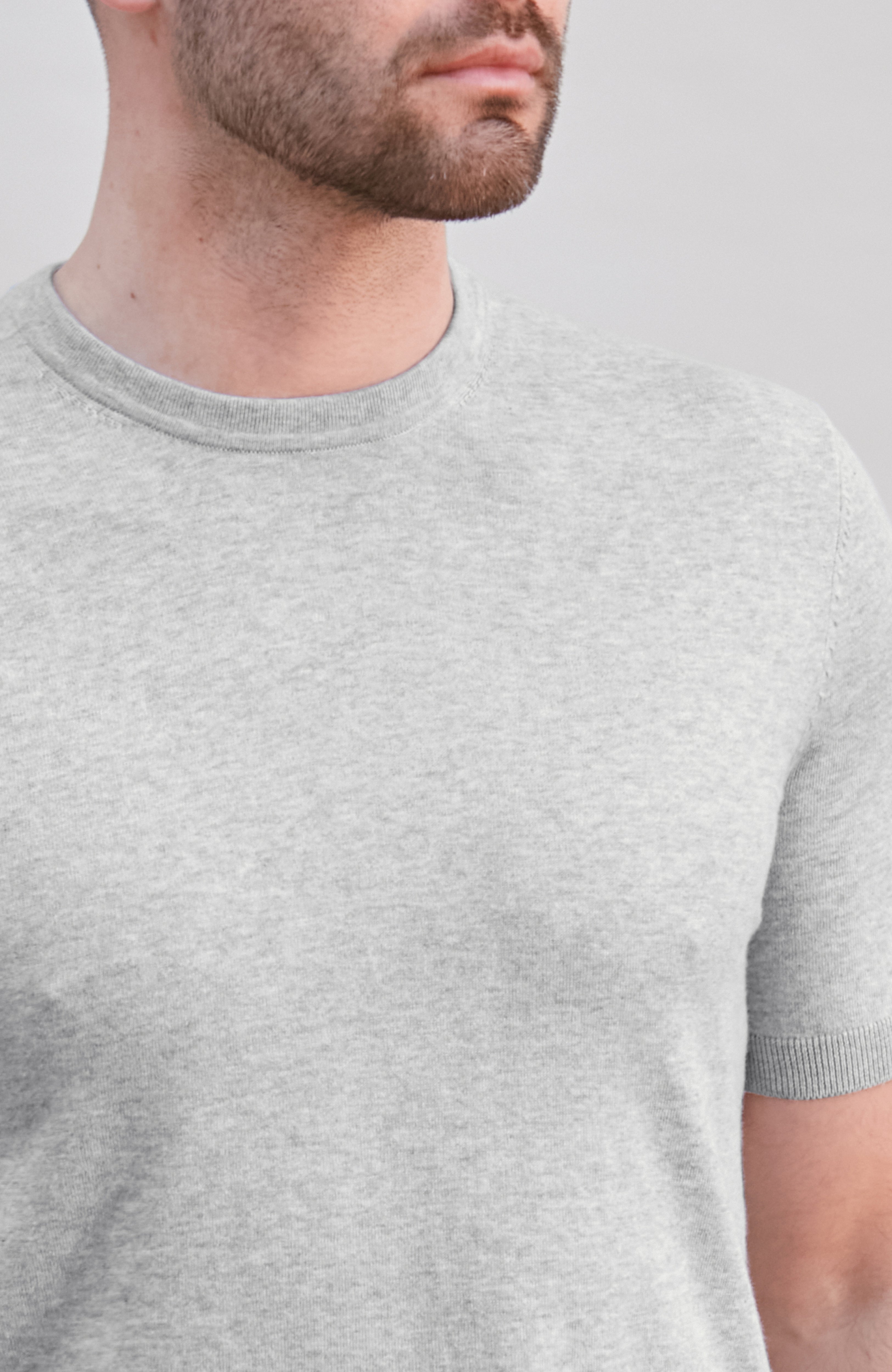 Mens Ultra Fine Cotton Short Sleeve Jumper