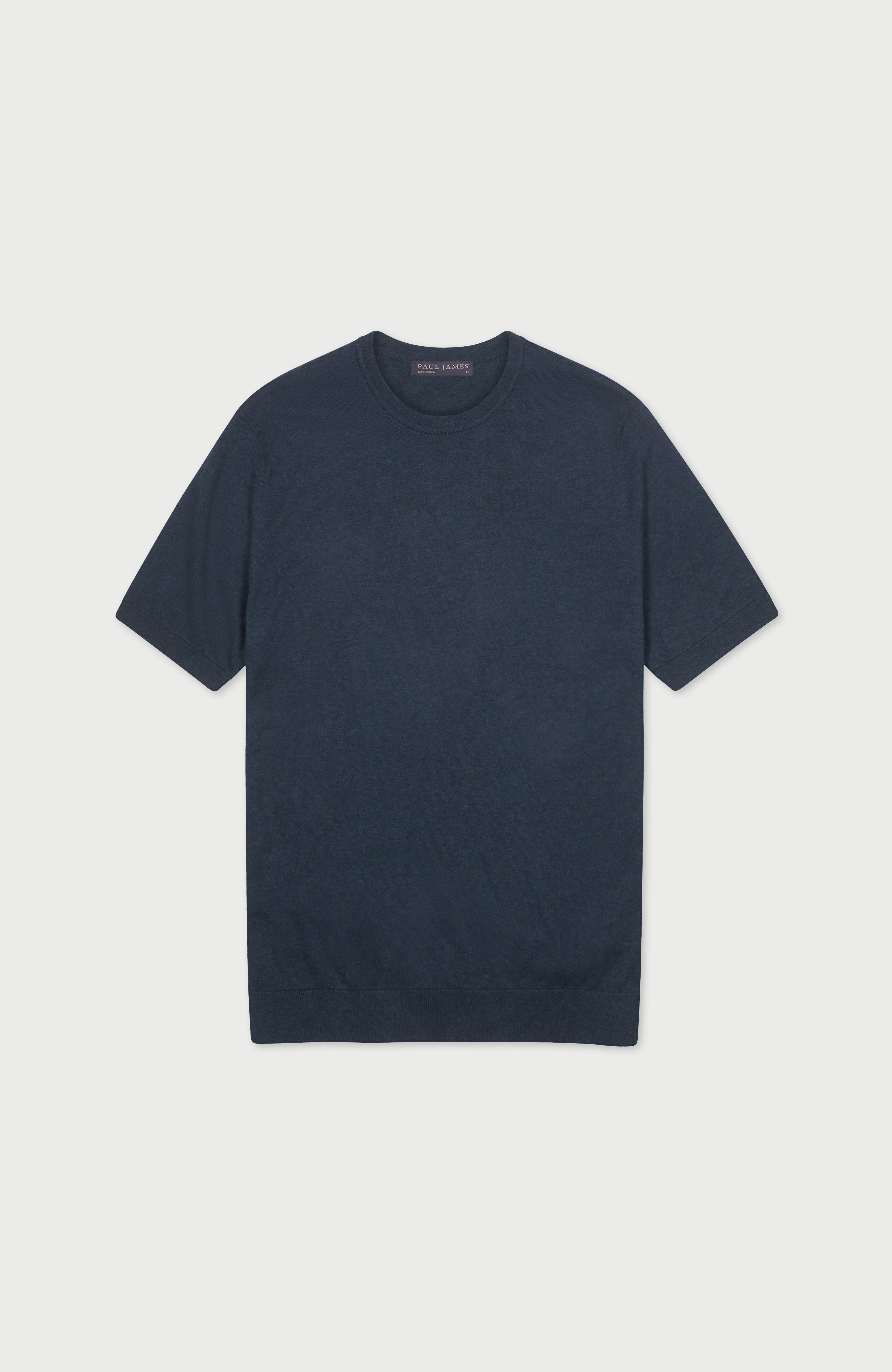 Mens Ultra Fine Cotton Short Sleeve Jumper