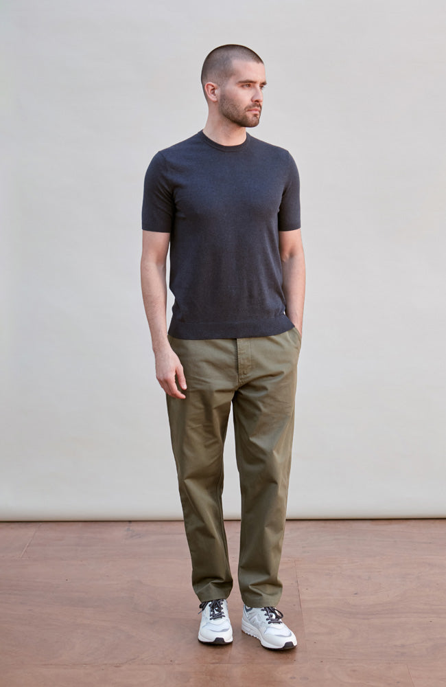 Mens Ultra Fine Cotton Short Sleeve Jumper