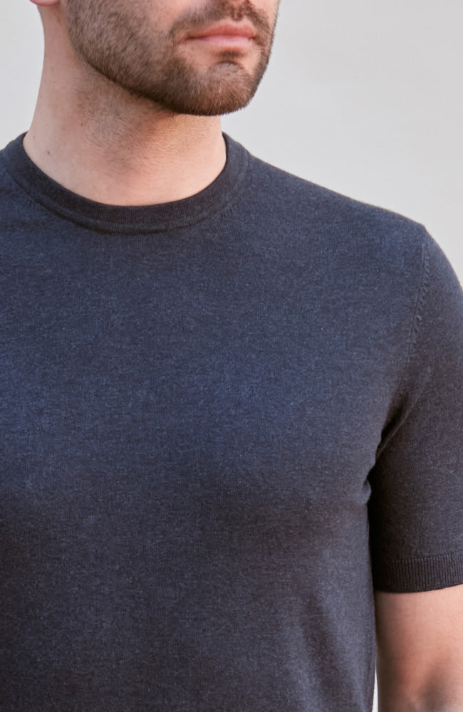 Mens Ultra Fine Cotton Short Sleeve Jumper