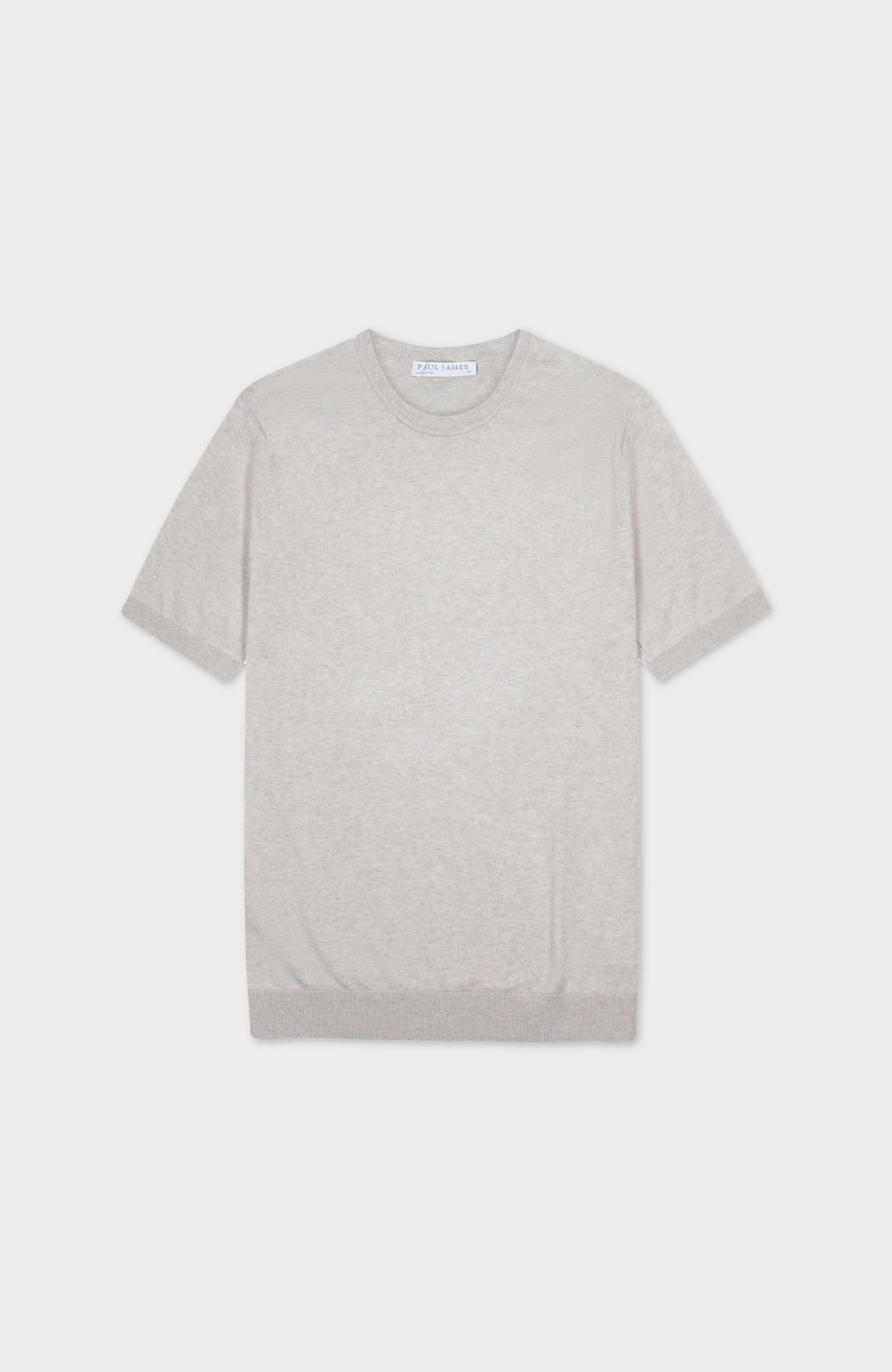 Mens Ultra Fine Cotton Short Sleeve Jumper