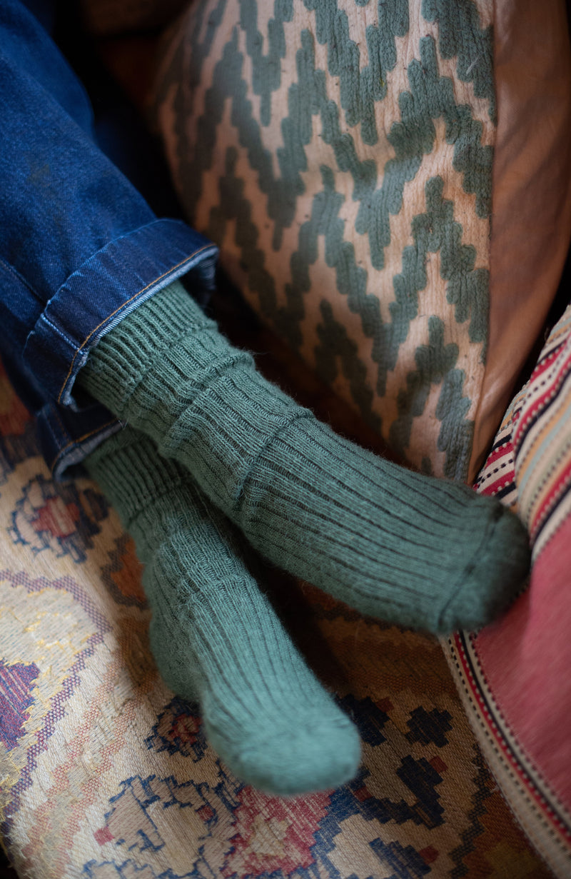 Alpaca Cushion Sole Walking Socks