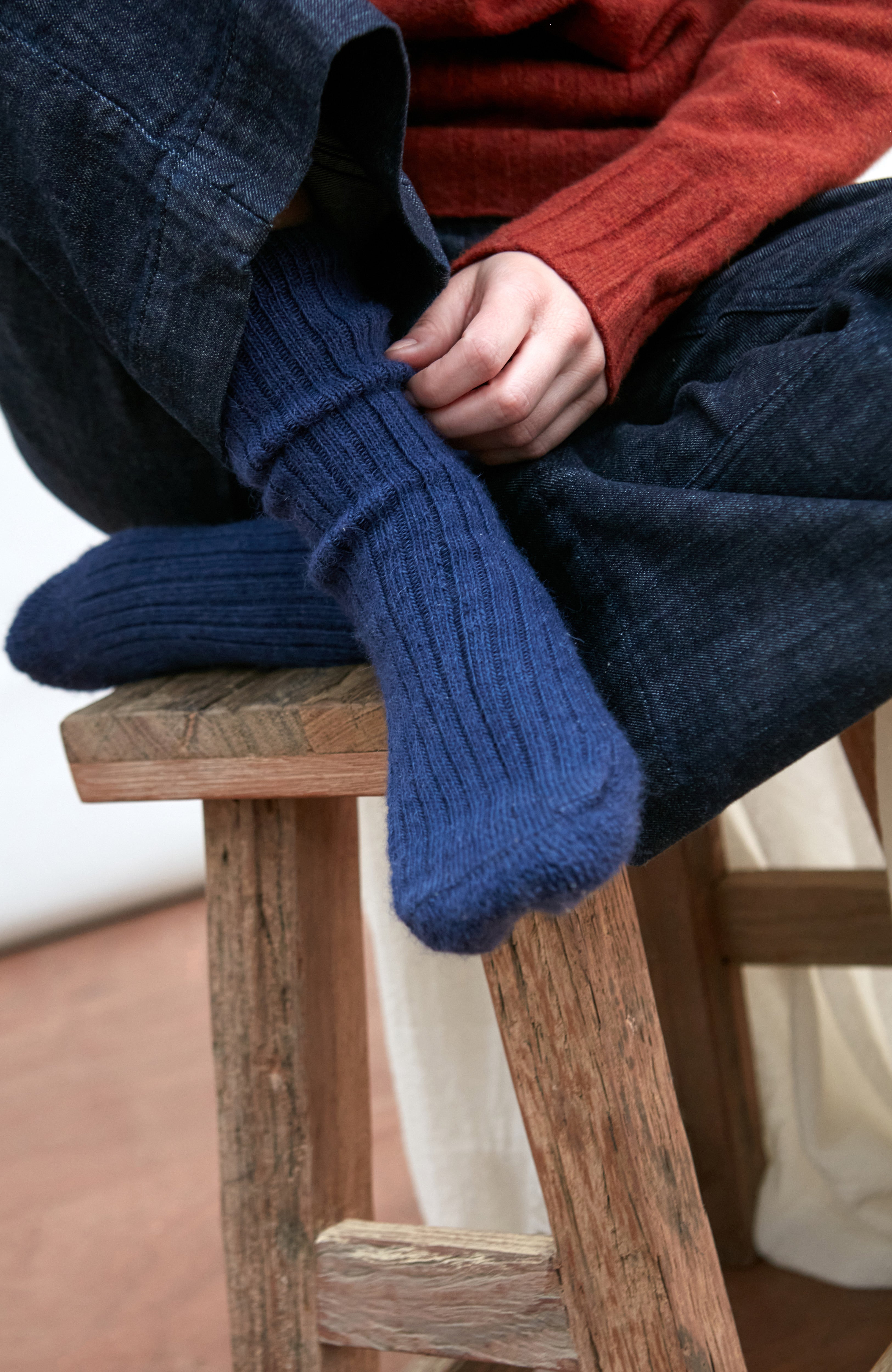 Alpaca Cushion Sole Walking Socks