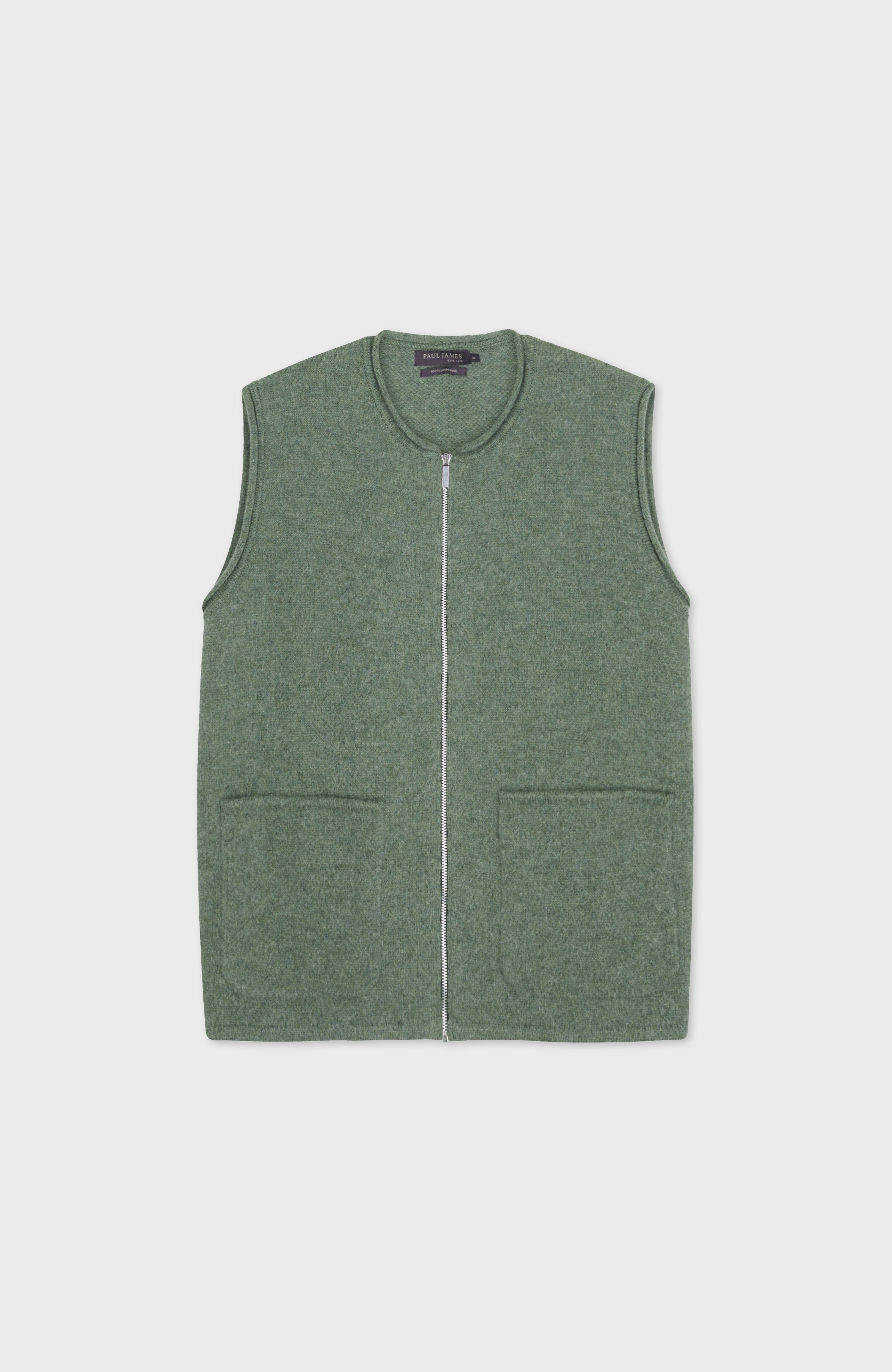 Womens Lambswool Knitted Gilet