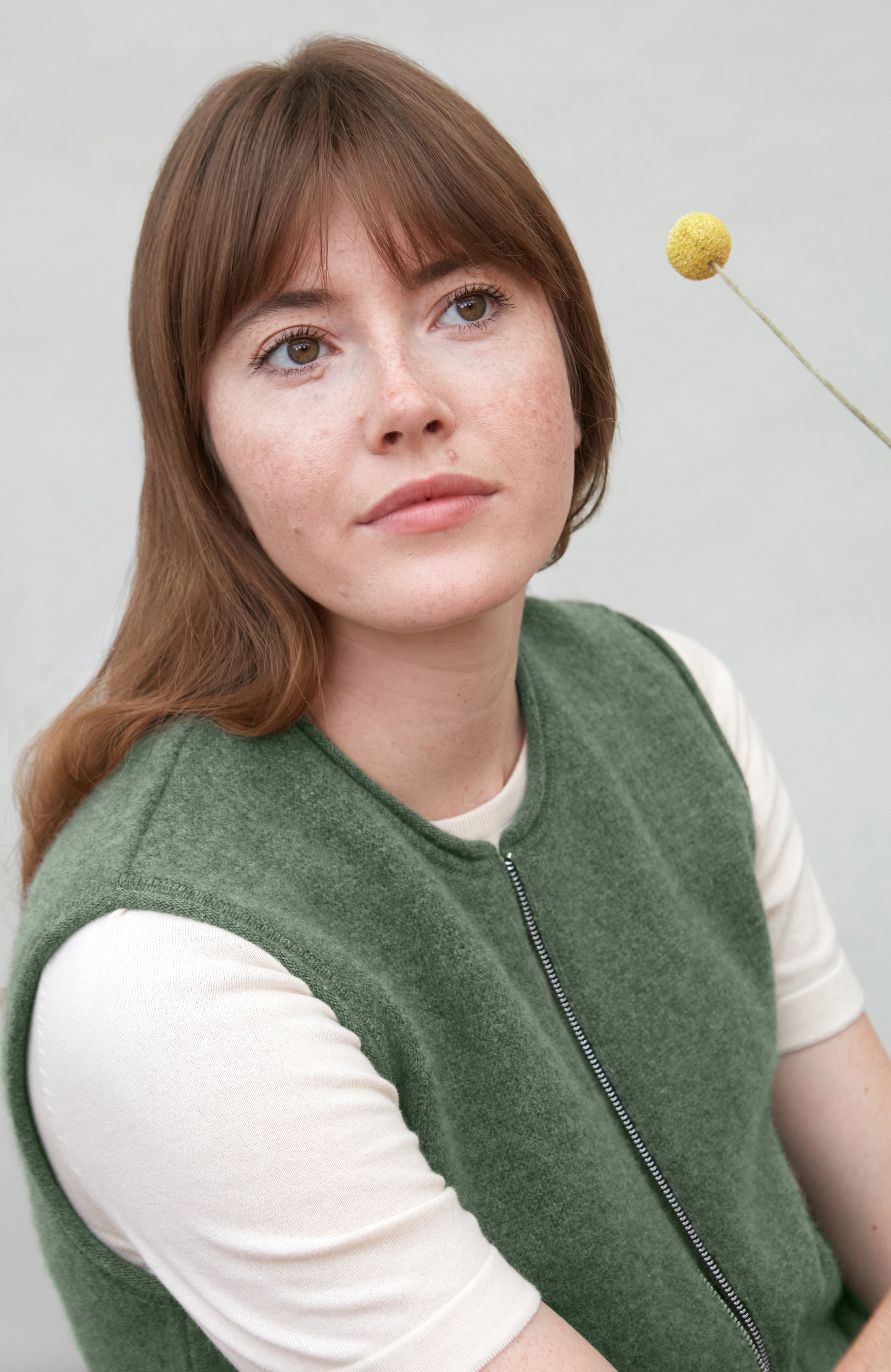 Womens Lambswool Knitted Gilet