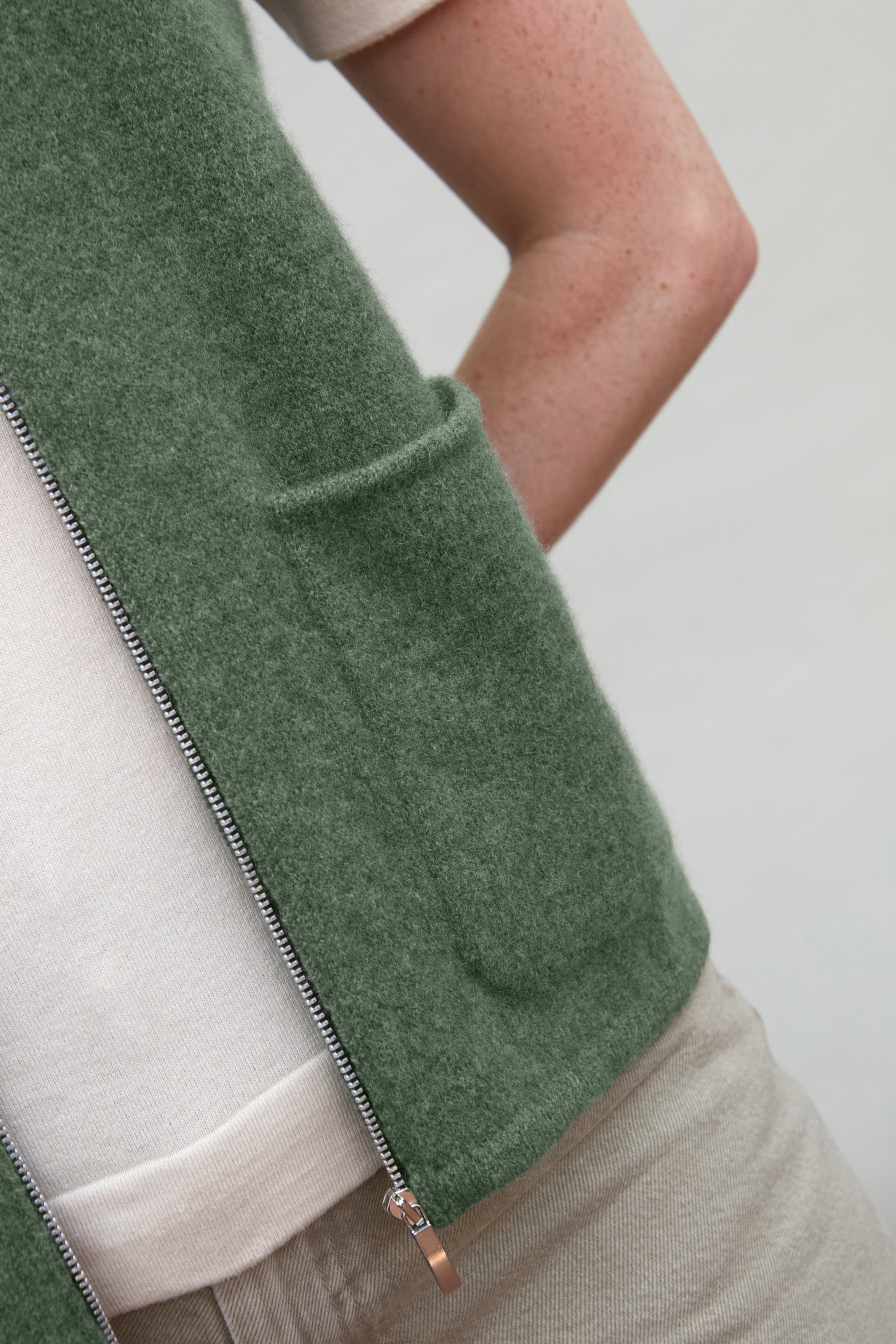 Womens Lambswool Knitted Gilet