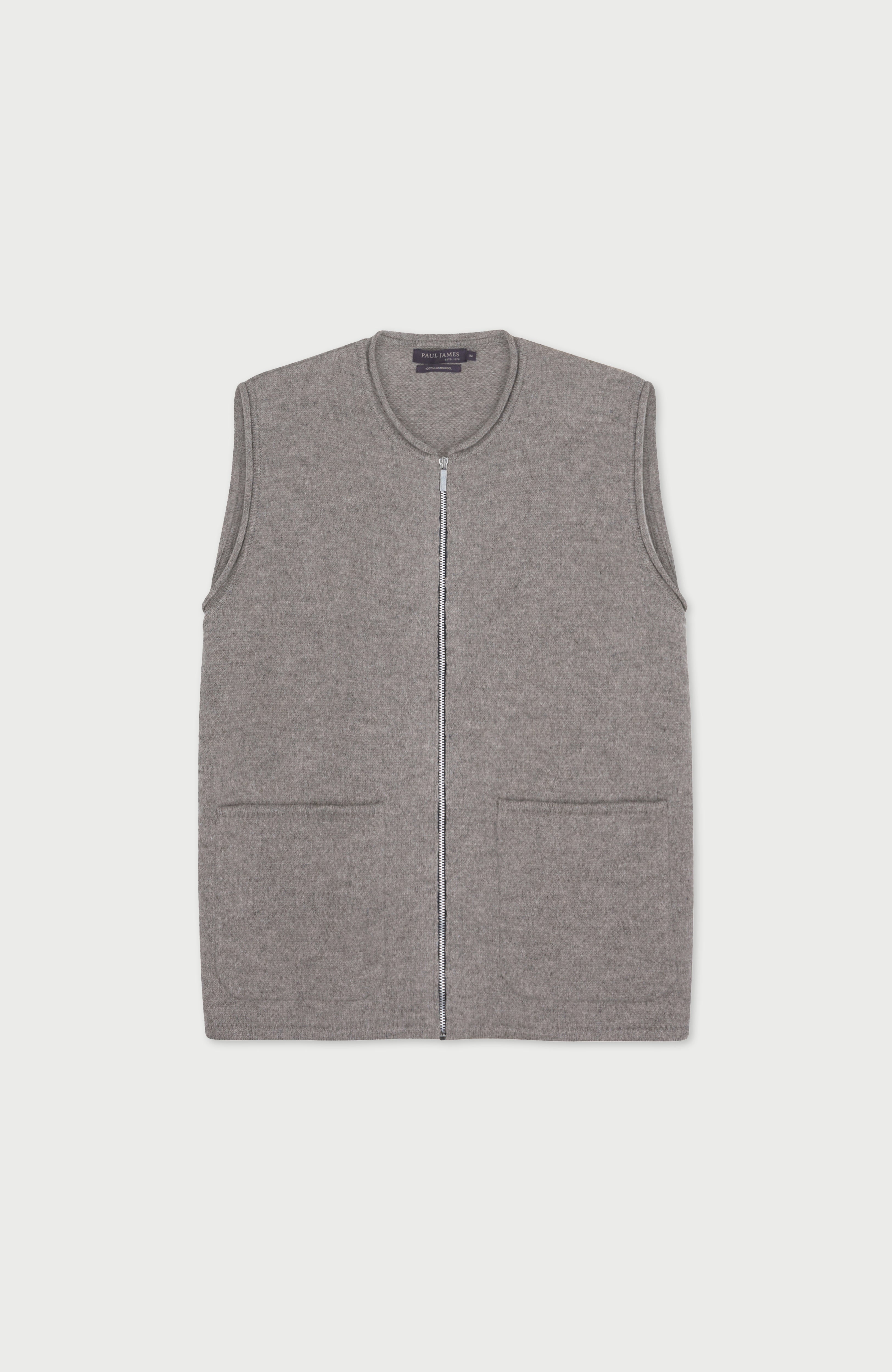 Womens Lambswool Knitted Gilet