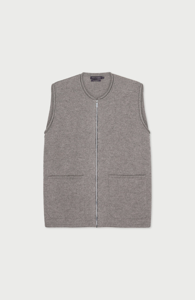 Womens Lambswool Knitted Gilet