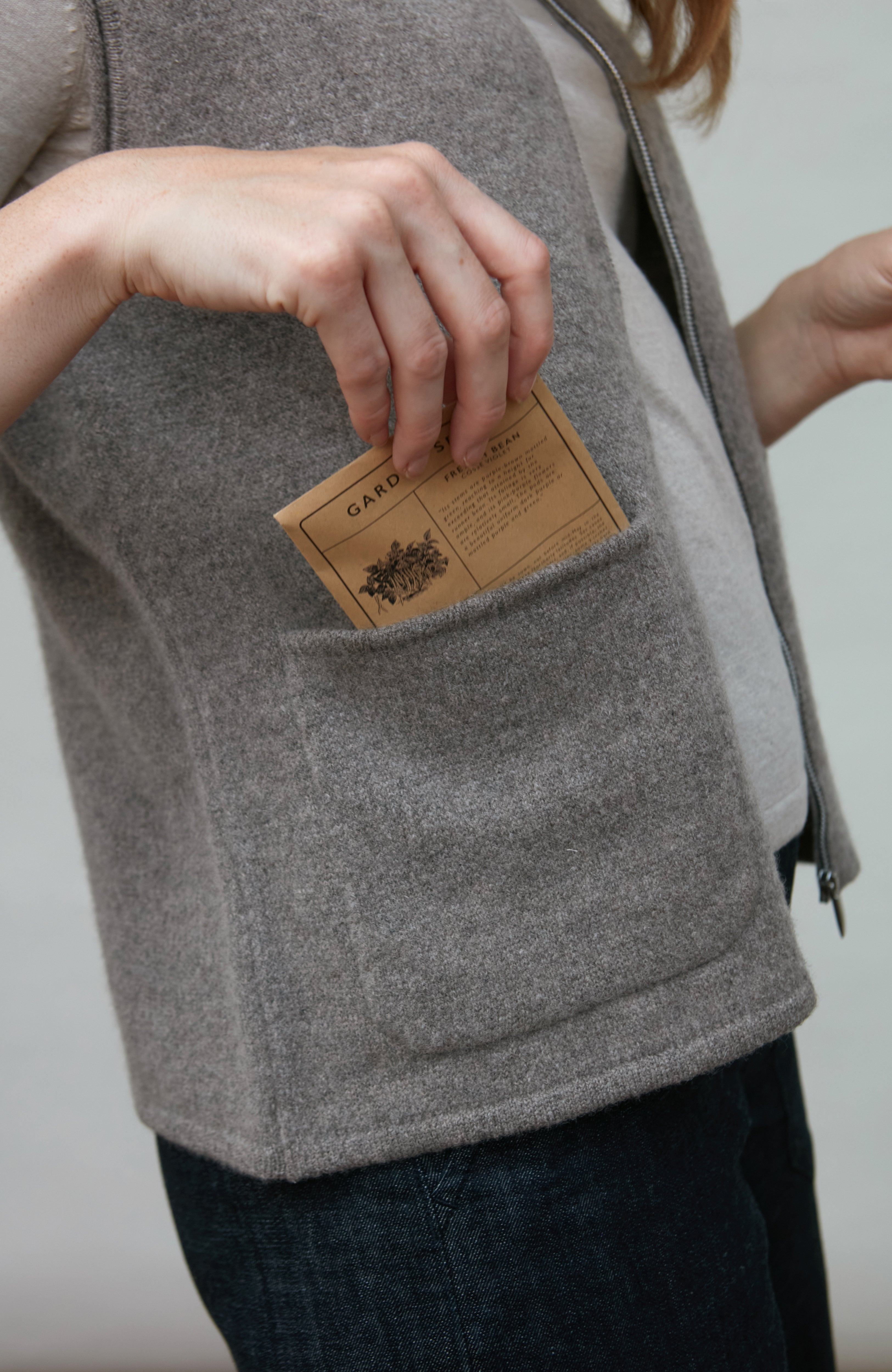Womens Lambswool Knitted Gilet
