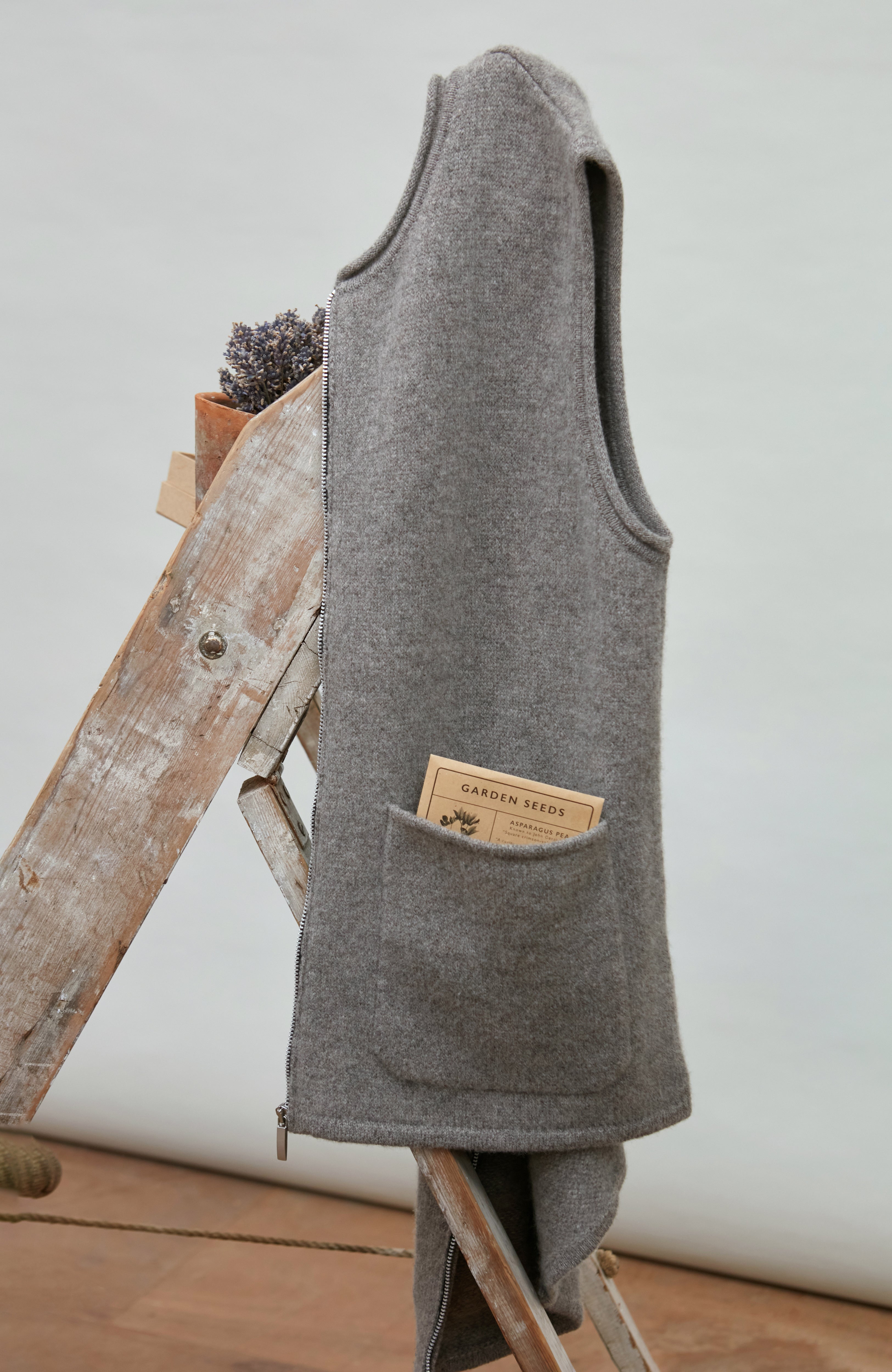 Womens Lambswool Knitted Gilet
