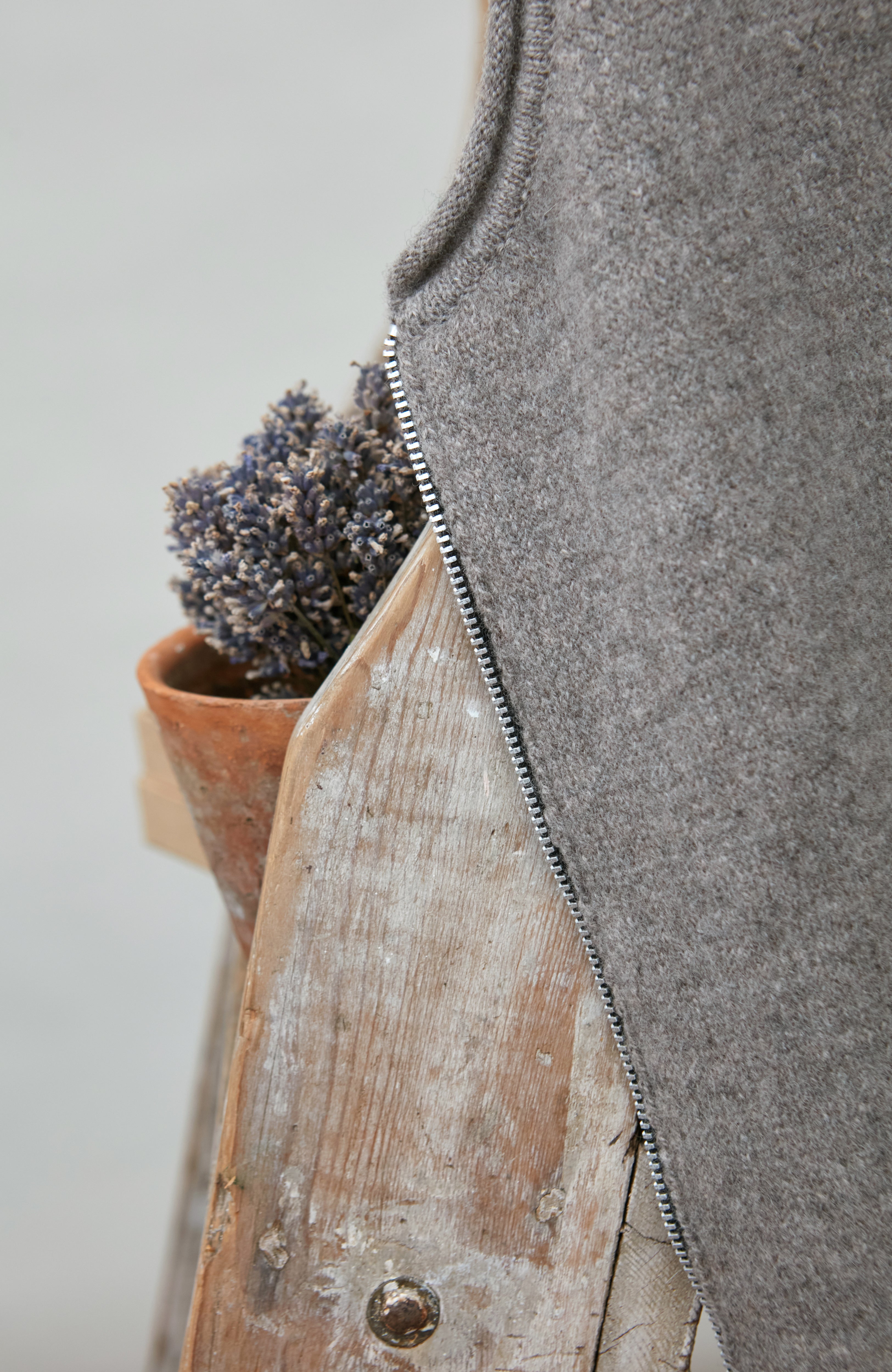 Womens Lambswool Knitted Gilet