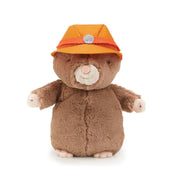 Mo the Mole – Soft Brown Stuffed Mole with Embroidered Face and Hat, 7 in