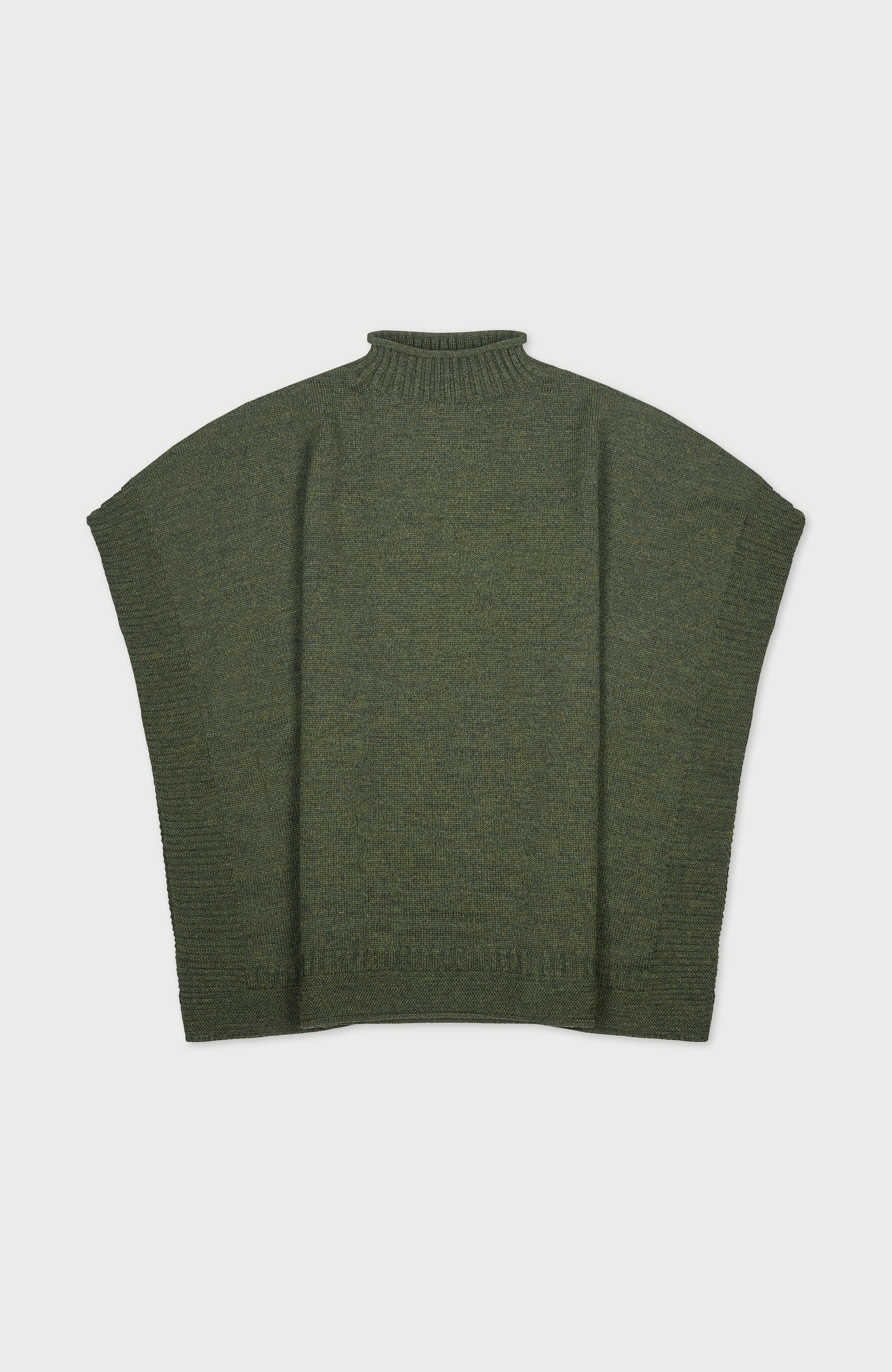 Womens Chunky Merino Wool Poncho