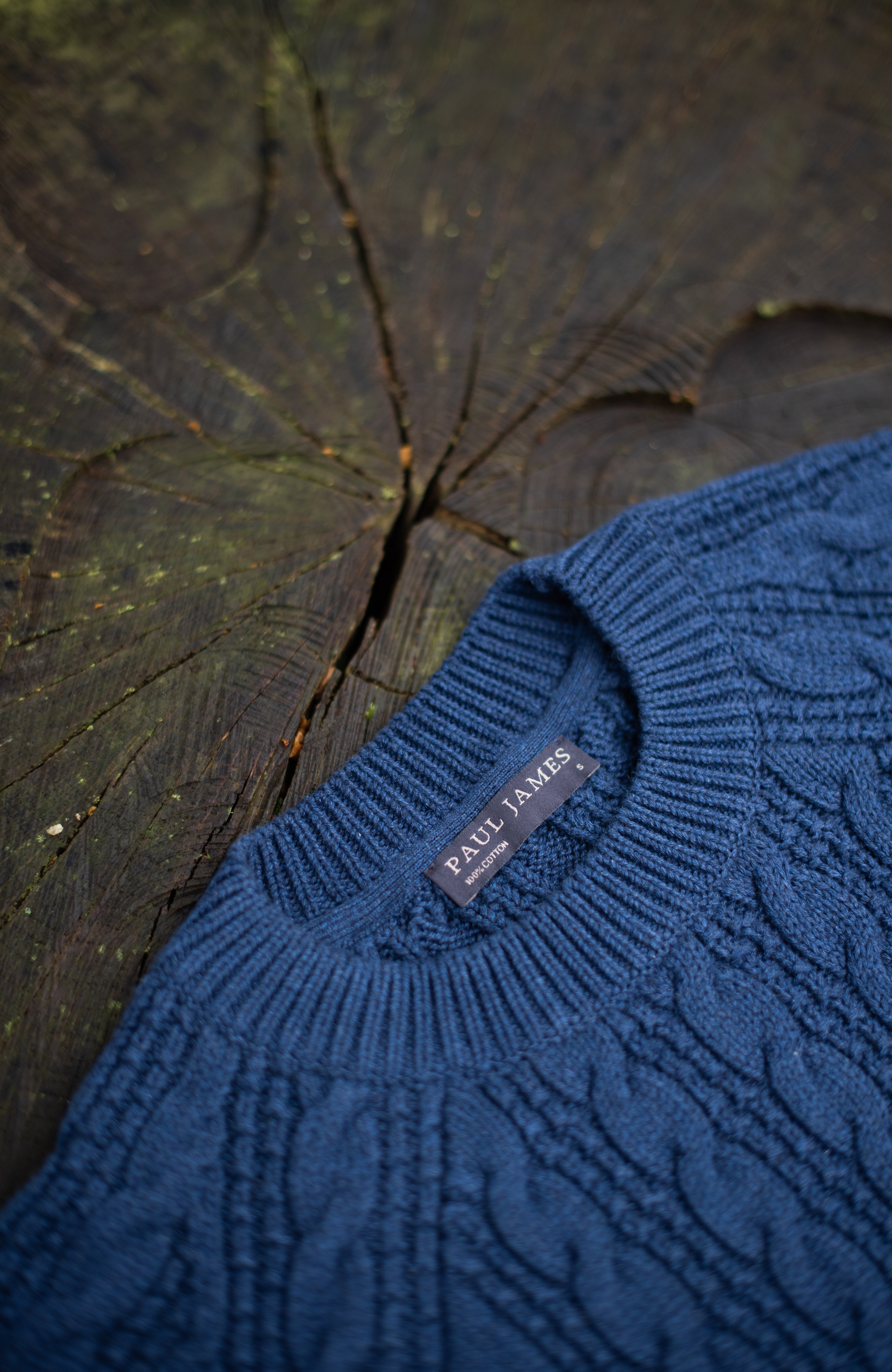 Womens Heavyweight Cotton Textured Cable Jumper