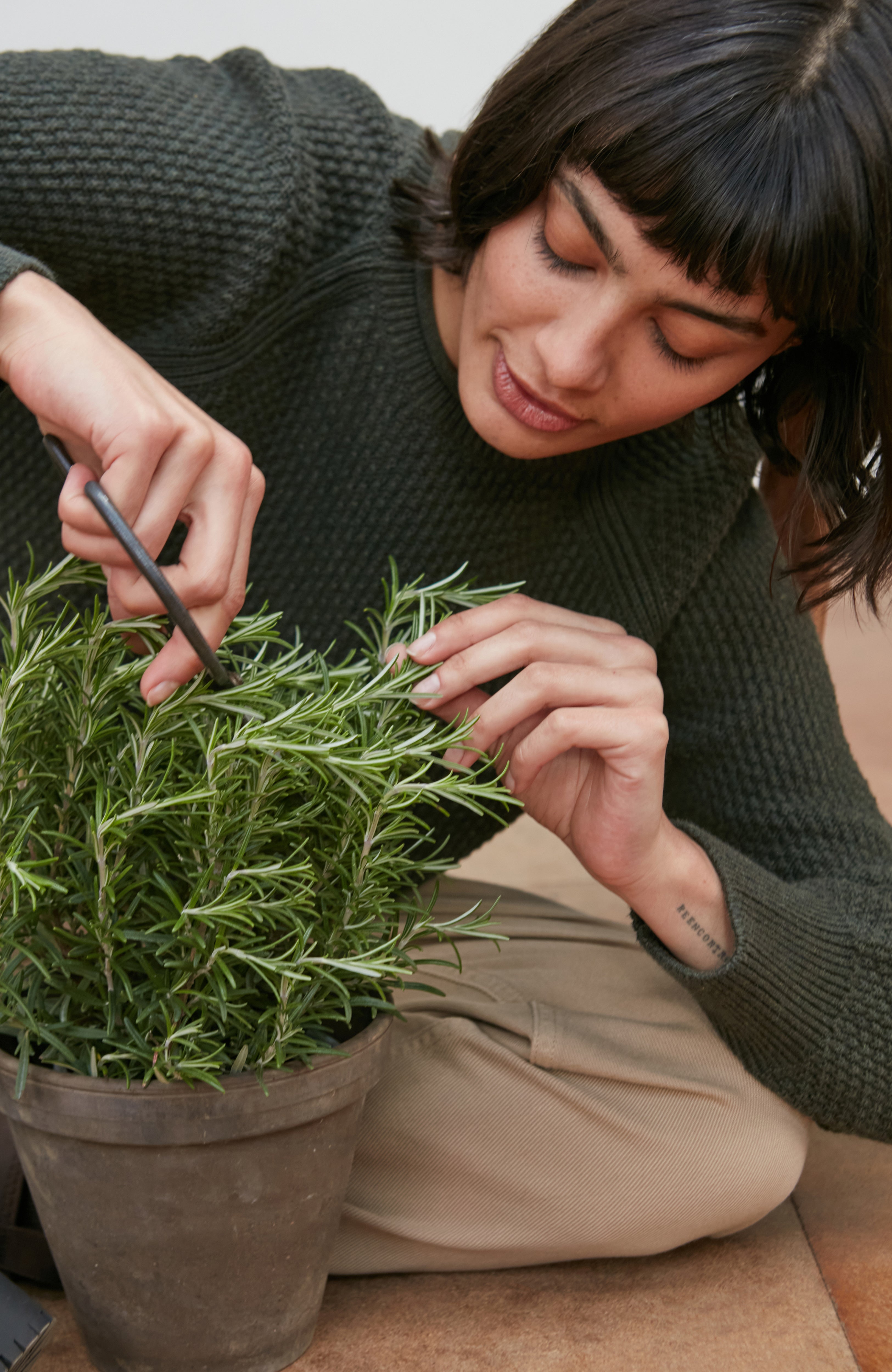 Womens Midweight Cotton Moss Stitch Jumper