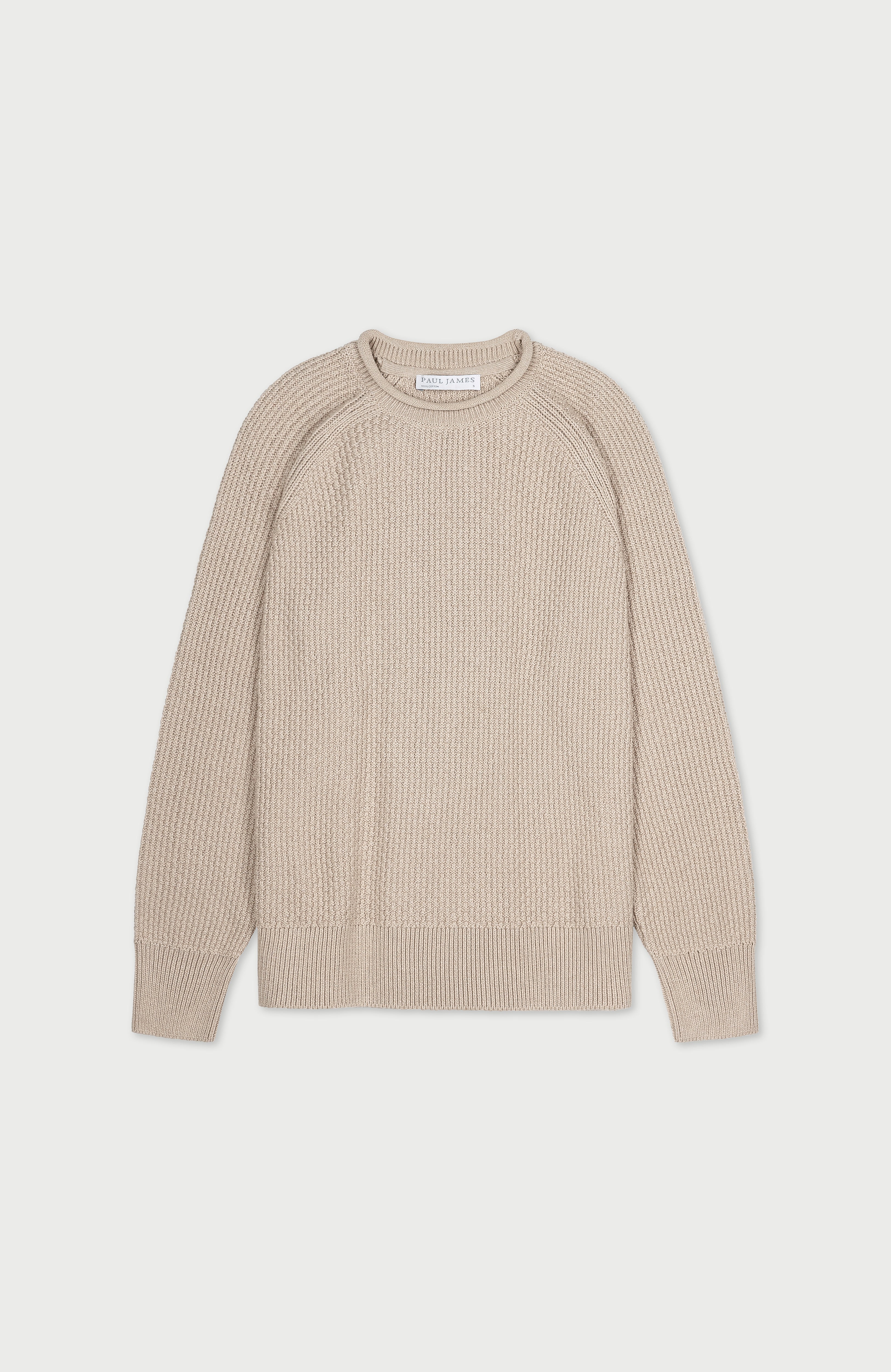Womens Midweight Cotton Moss Stitch Jumper