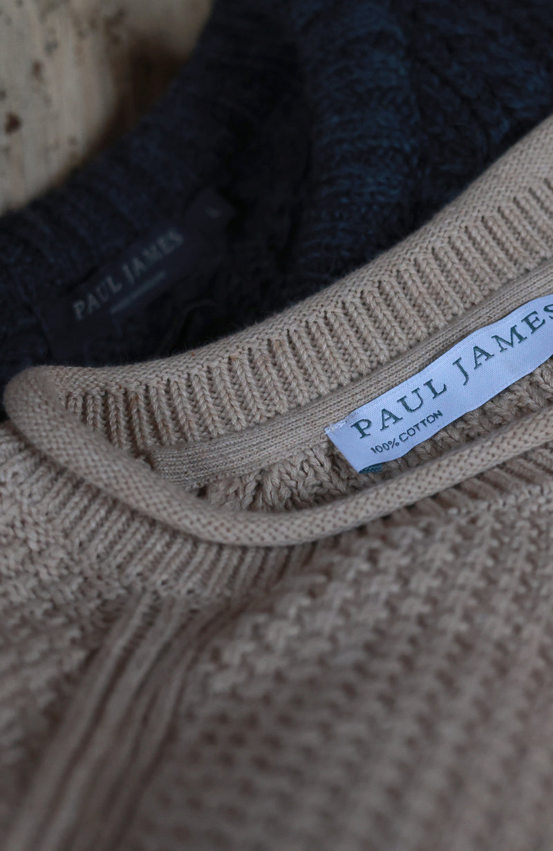 Womens Midweight Cotton Moss Stitch Jumper