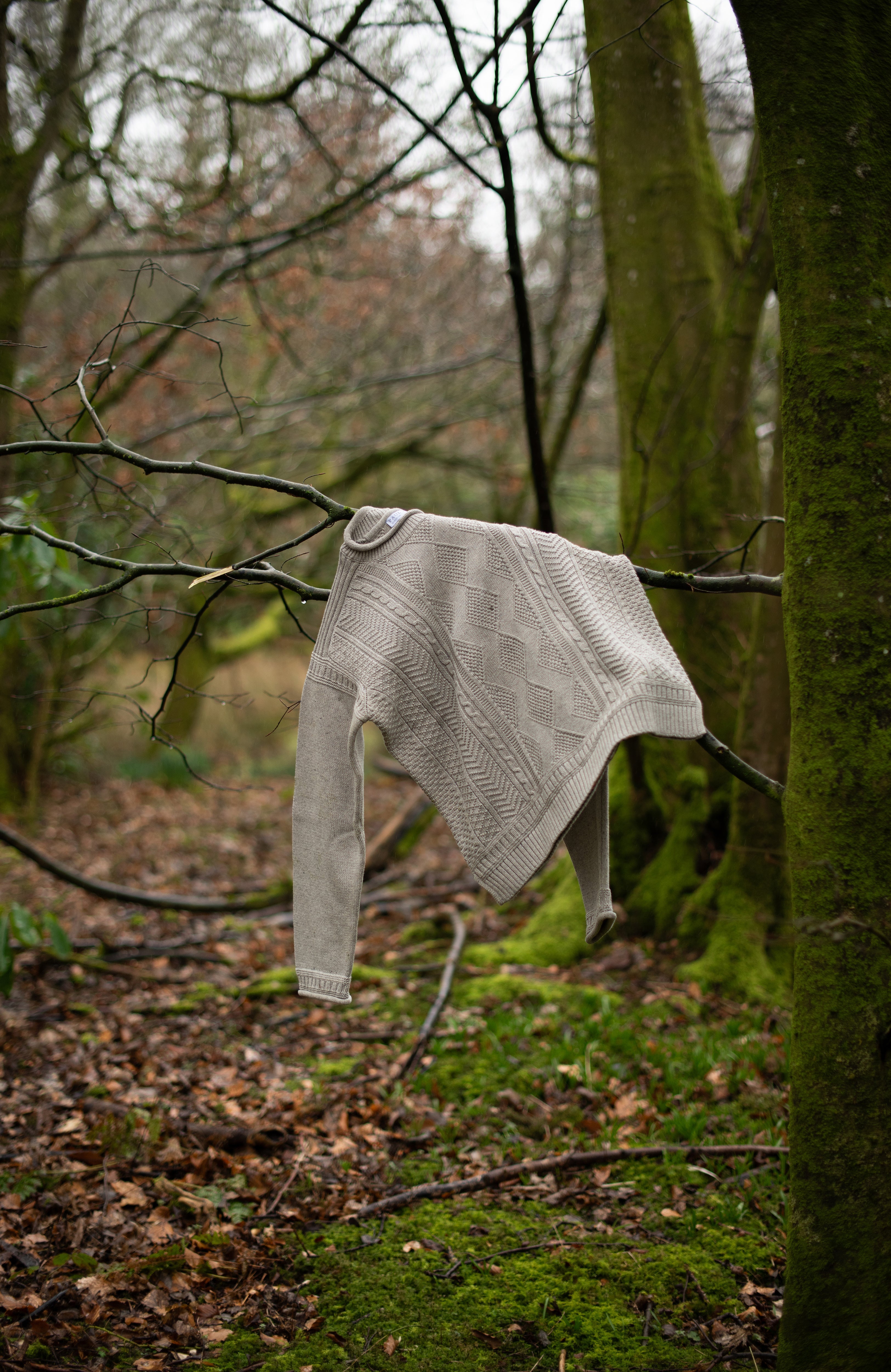 Womens Midweight Cotton Gansey Jumper